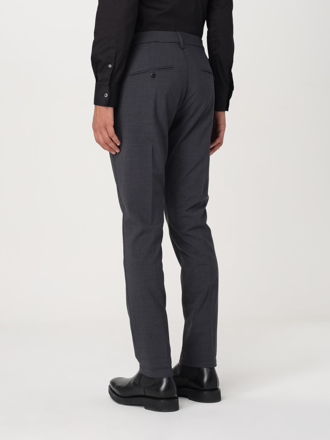 DONDUP PANTS: Pants men Dondup, Charcoal - Img 2