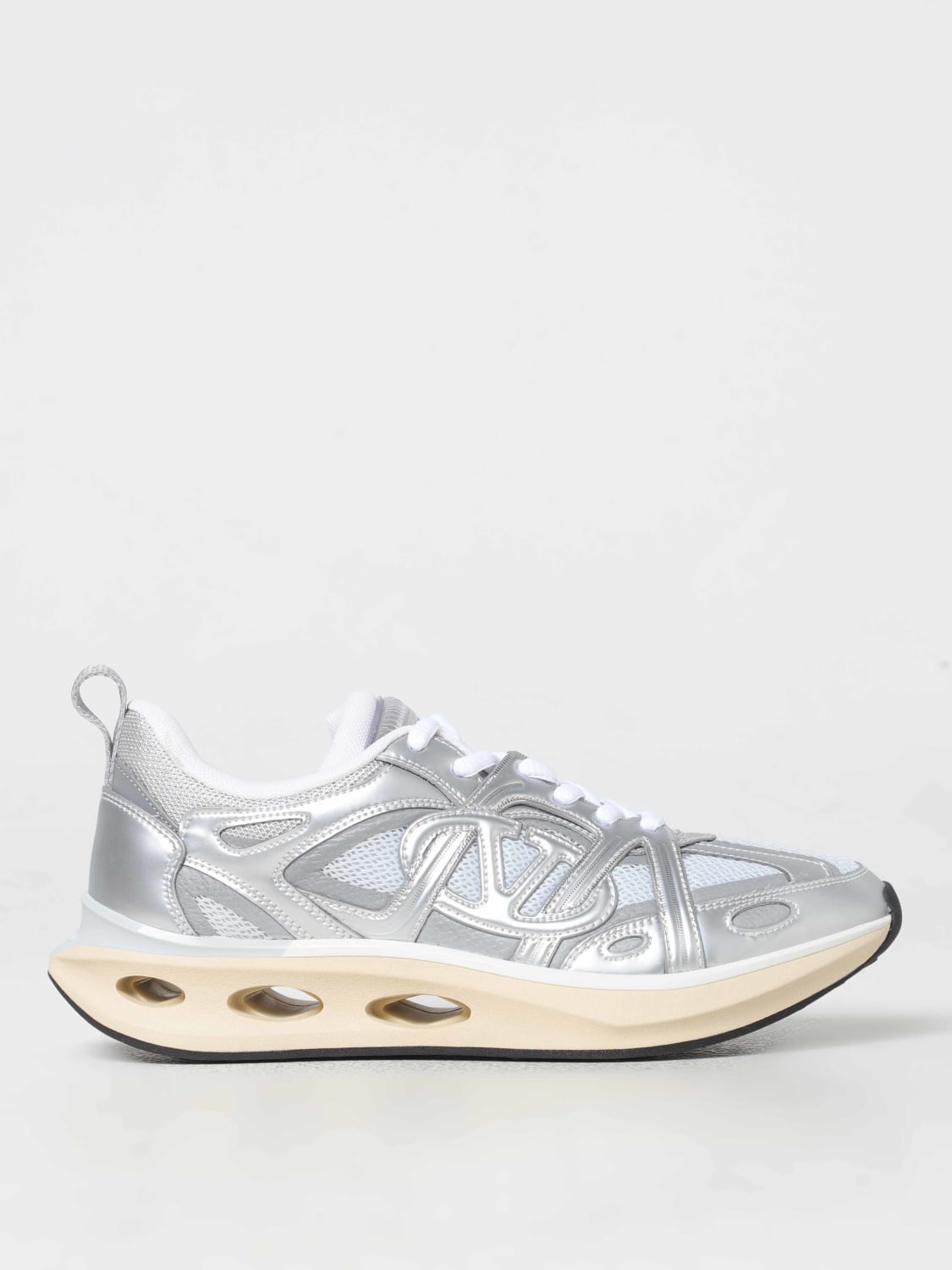 Giglio Sneakers Easyjog Valentino Garavani in mesh e pelle sintetica laminata