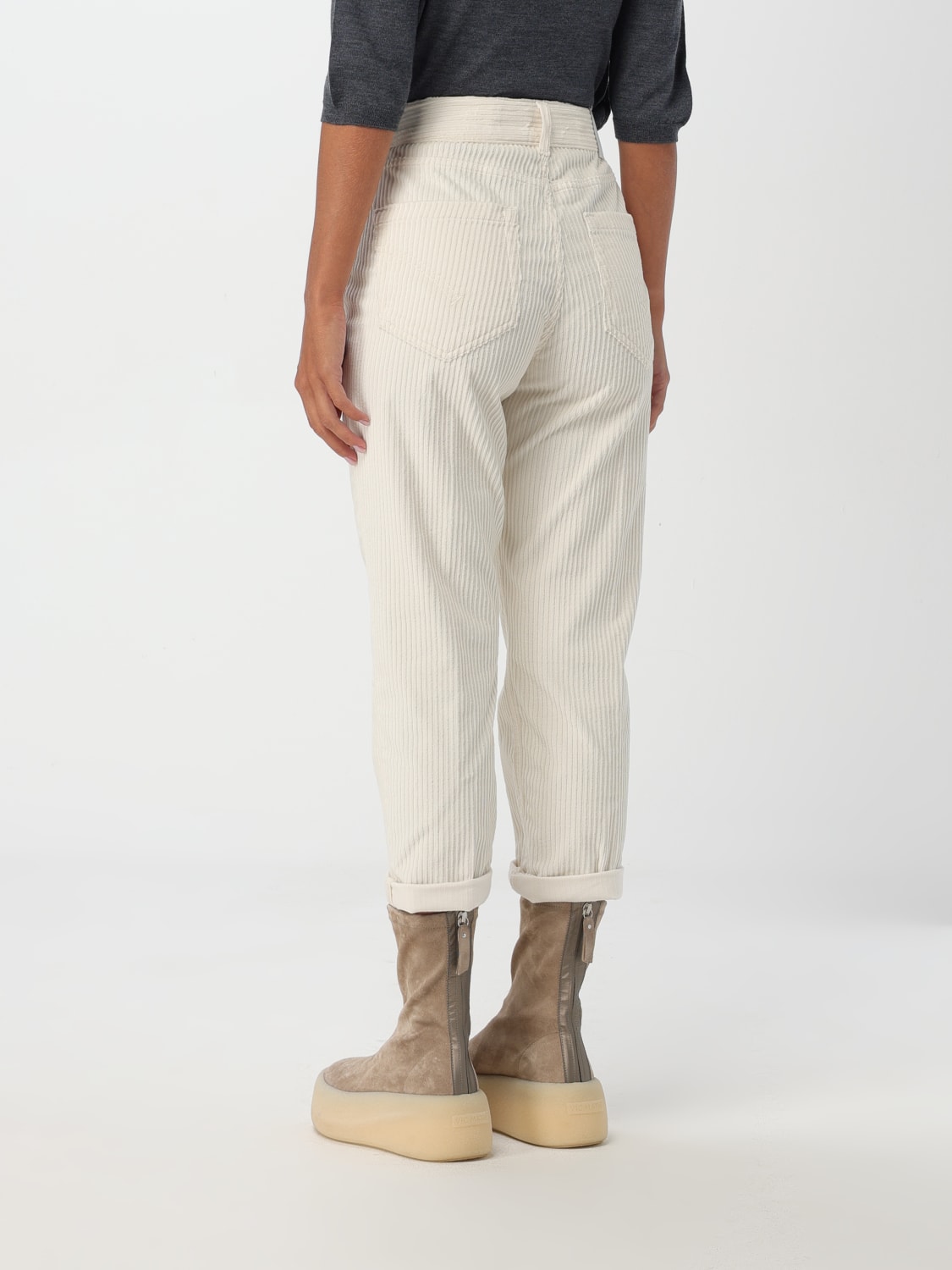 DONDUP JEANS: Pantalone Dondup in cotone , Naturale - Img 2