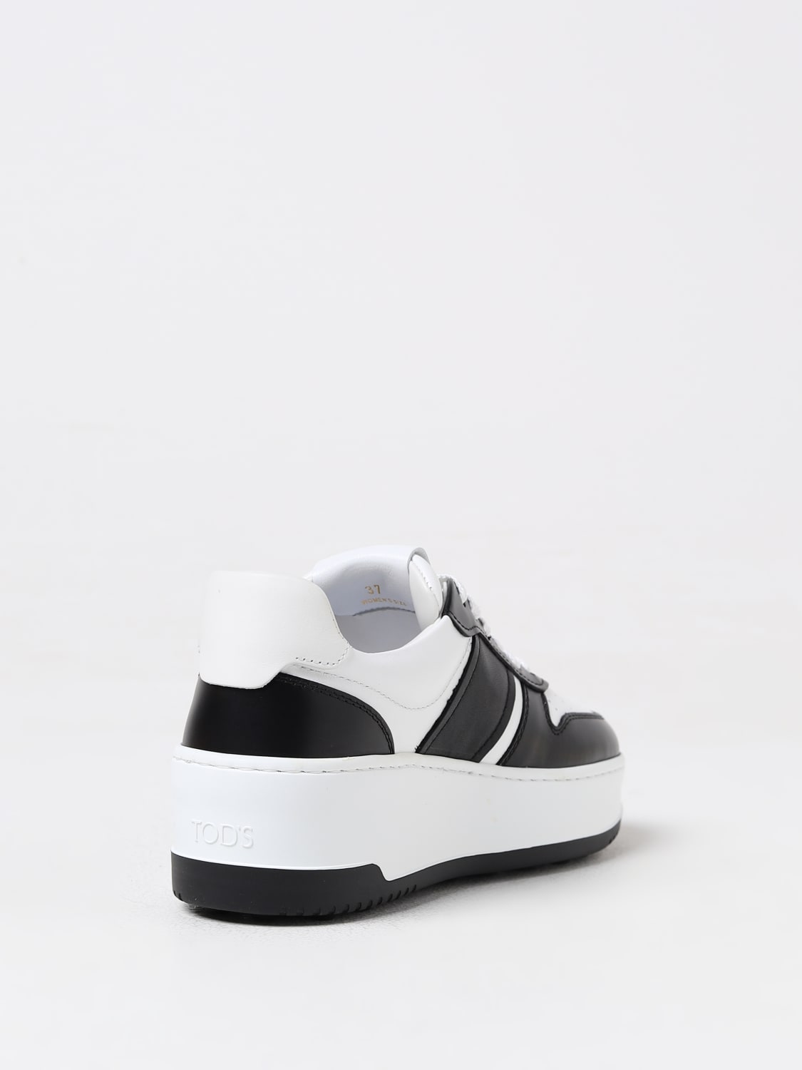 TODS スニーカー xxw88k0hp30srm0002 Woman MULTICOLOUR Platform Sneakers in Leather