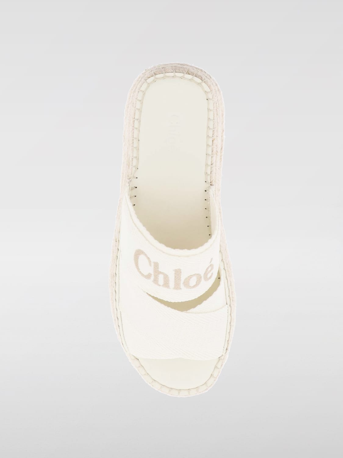 CHLOÉ FLAT SANDALS: Flat sandals woman ChloÉ, White - Img 4