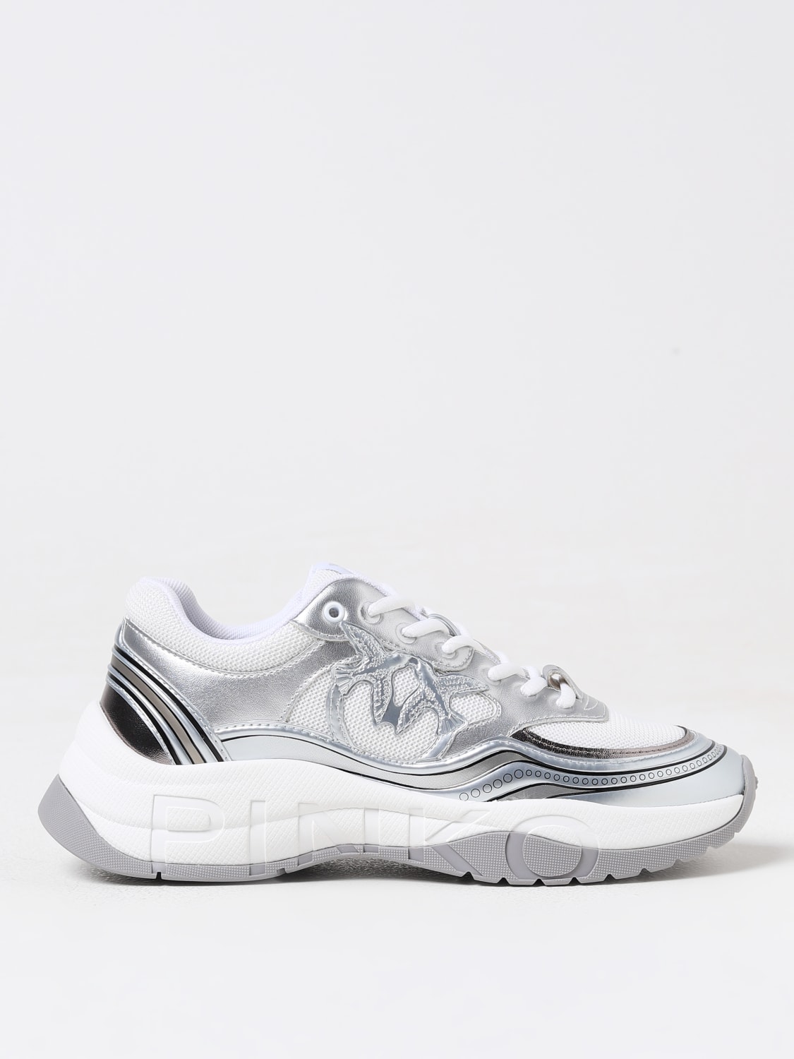 PINKO SNEAKERS: Sneakers woman Pinko, Silver - Img 1