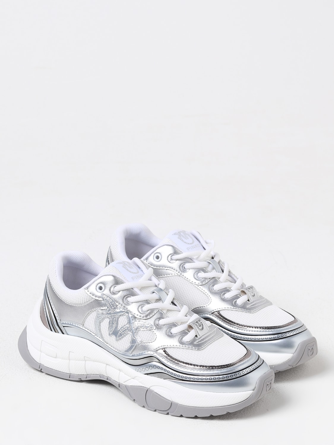 PINKO SNEAKERS: Sneakers woman Pinko, Silver - Img 2