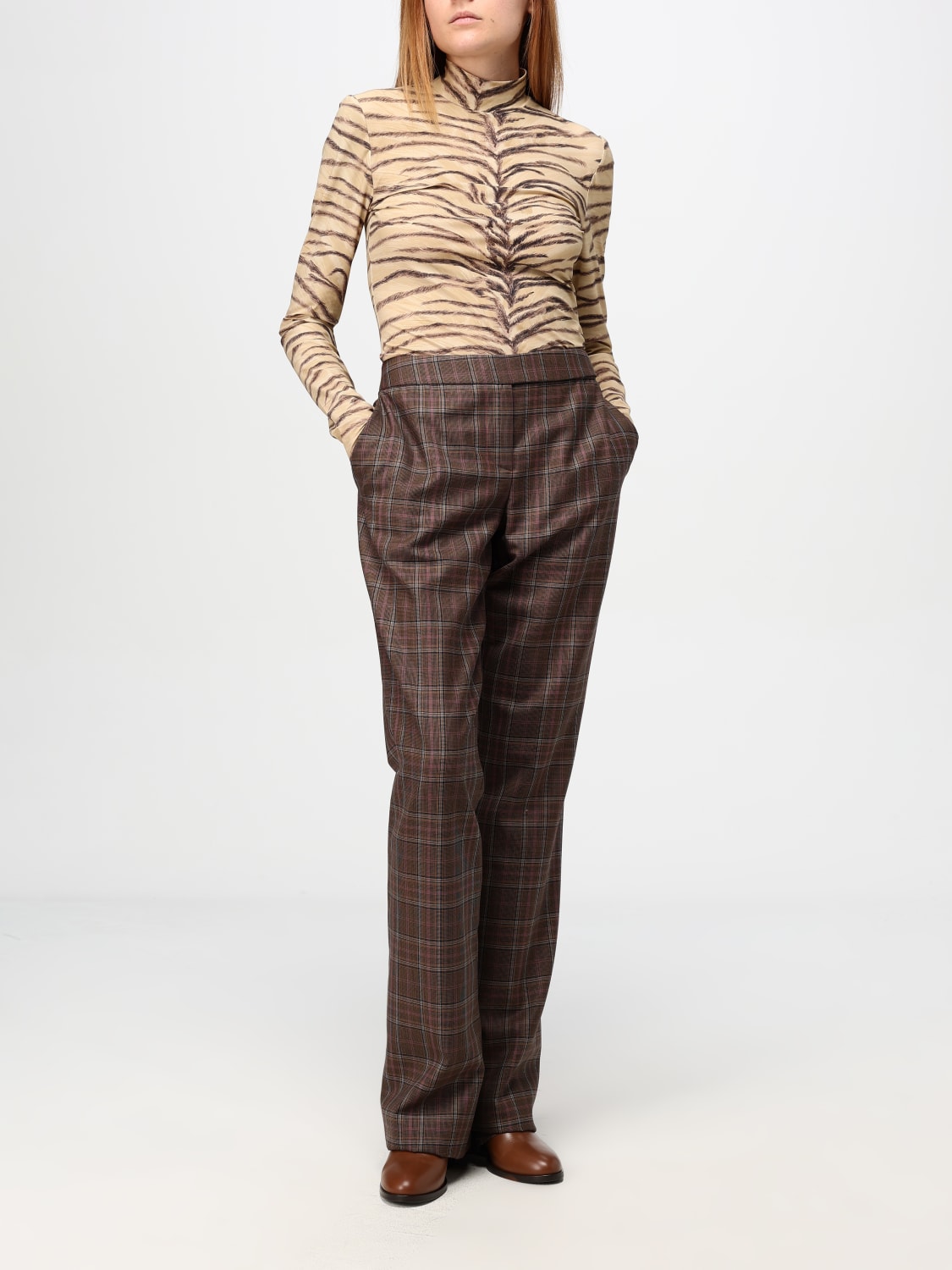 STELLA MCCARTNEY PANTS: Pants woman Stella McCartney, Brown - Img 2