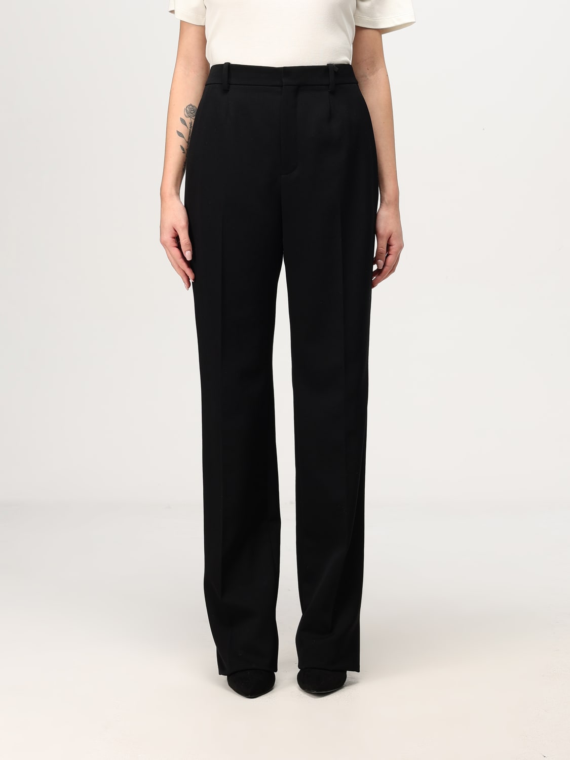 SAINT LAURENT PANTS: Pants woman Saint Laurent, Black - Img 1