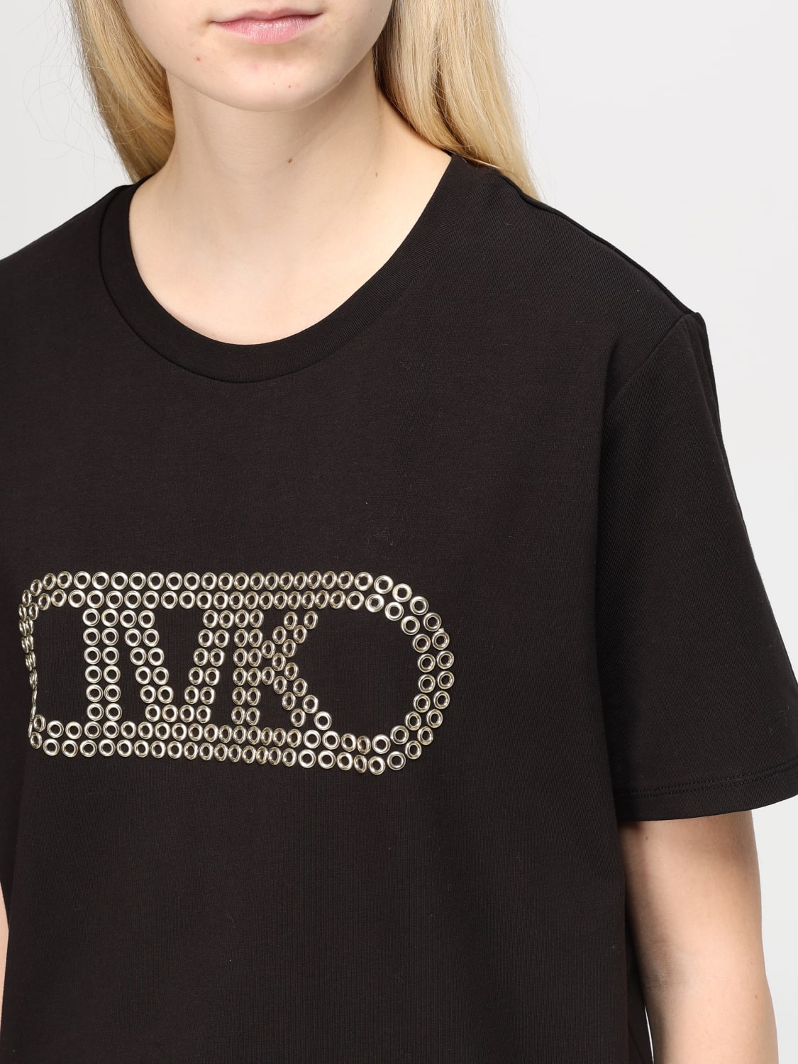 MICHAEL MICHAEL KORS T shirt woman Michael Kors Black Michael Michael Kors t shirt MT4519LANU online at GIGLIO.COM
