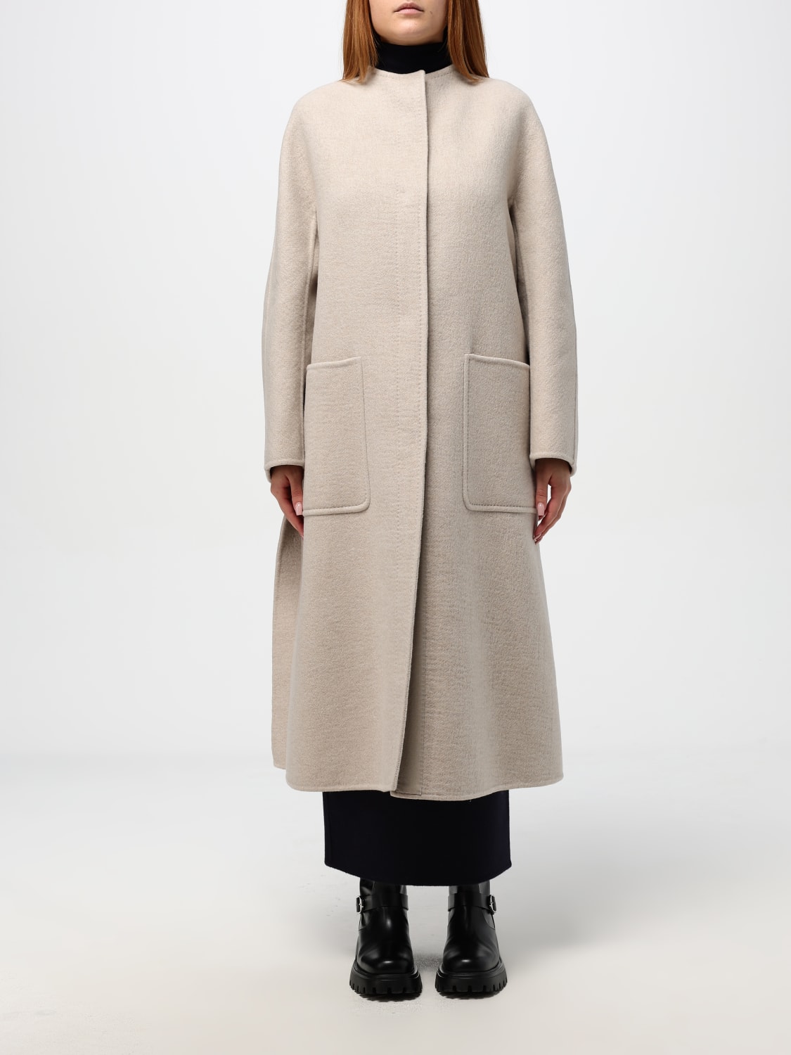 MAX MARA MANTEAU: Manteau femme Max Mara, Marron - Img 1