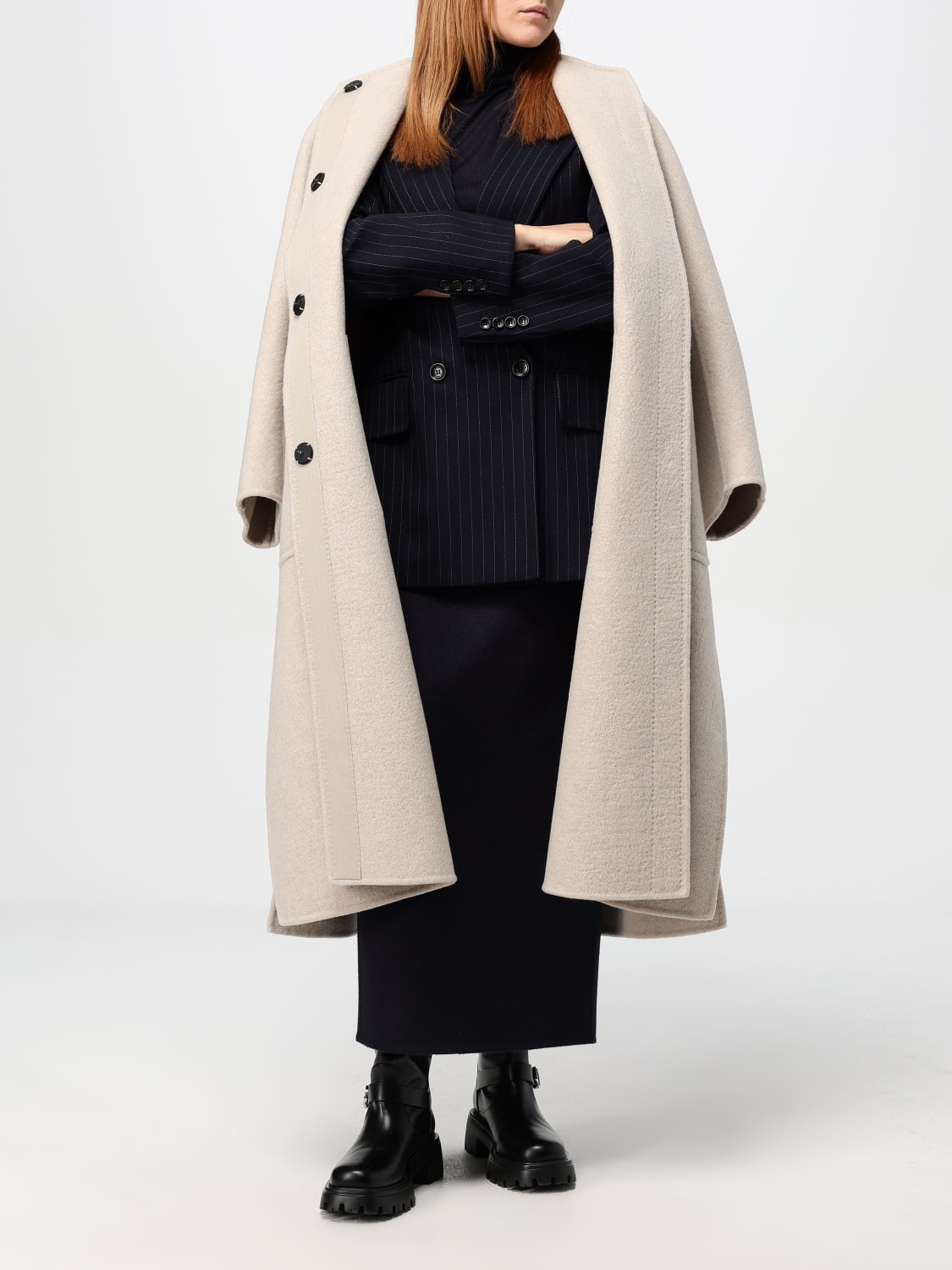 MAX MARA MANTEAU: Manteau femme Max Mara, Marron - Img 2