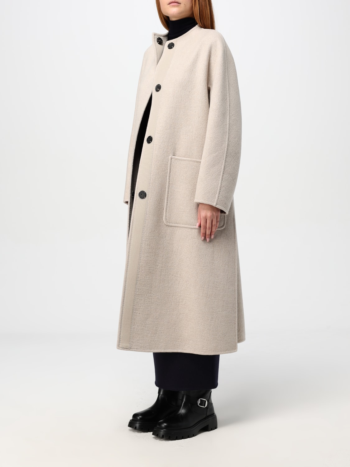 MAX MARA COAT: Coat woman Max Mara, Brown - Img 4