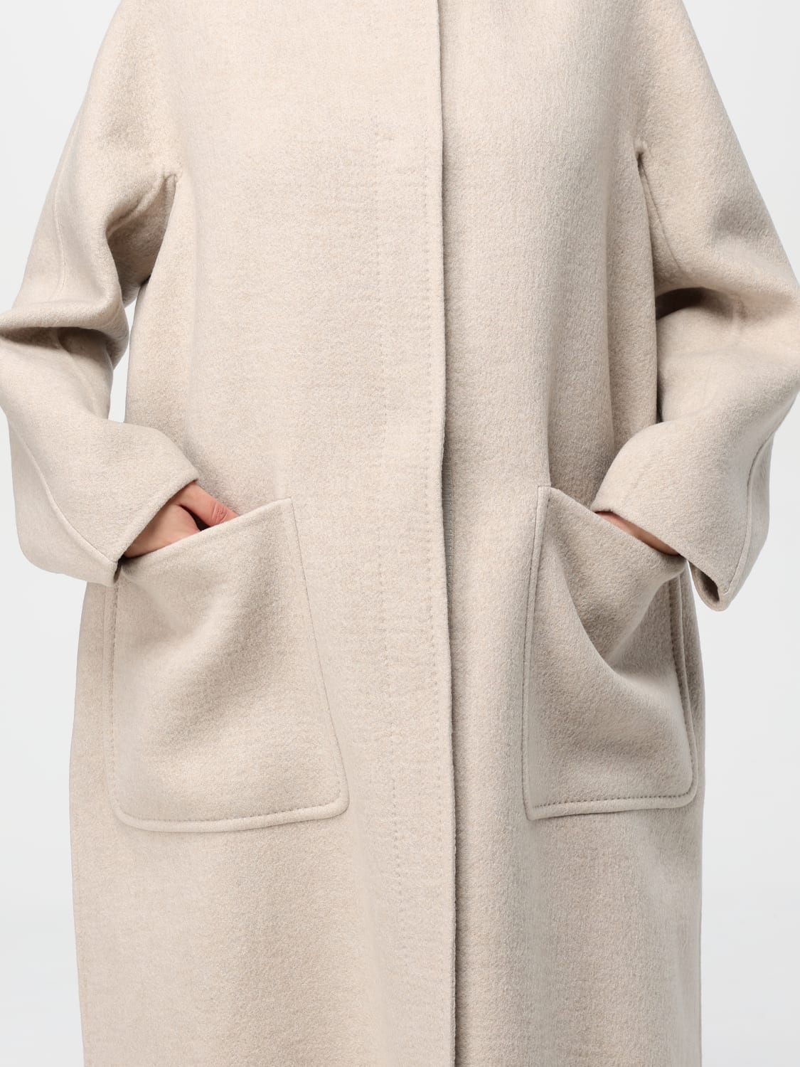 MAX MARA COAT: Coat woman Max Mara, Brown - Img 5