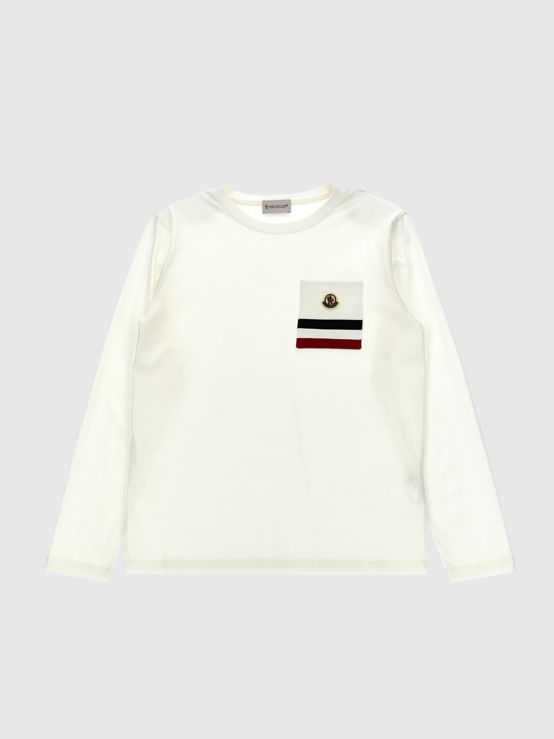 MONCLER T-SHIRT: T-shirt Moncler in cotone , Bianco - Img 1