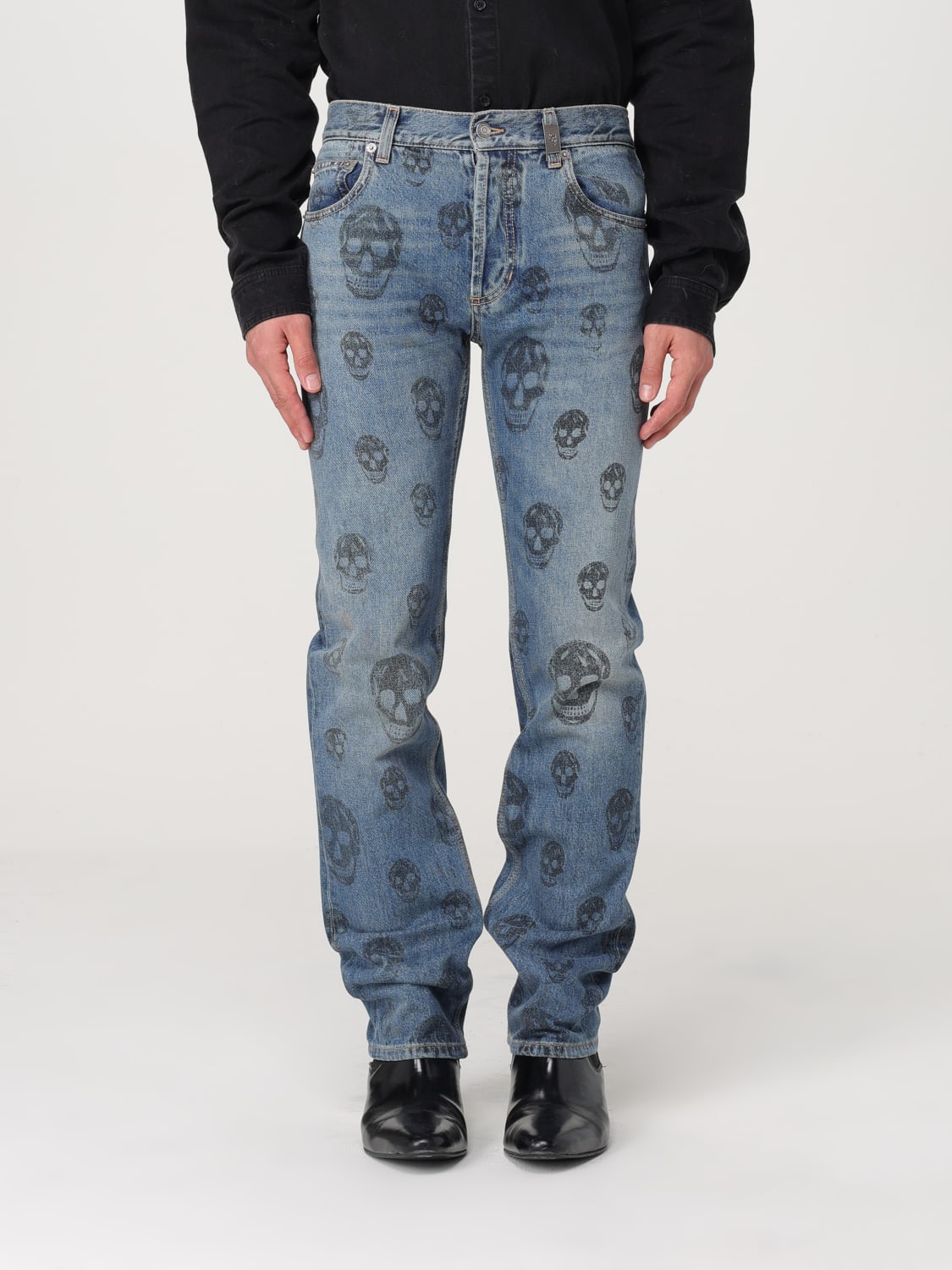 ALEXANDER MCQUEEN JEANS: Jeans men Alexander McQueen, Blue - Img 1