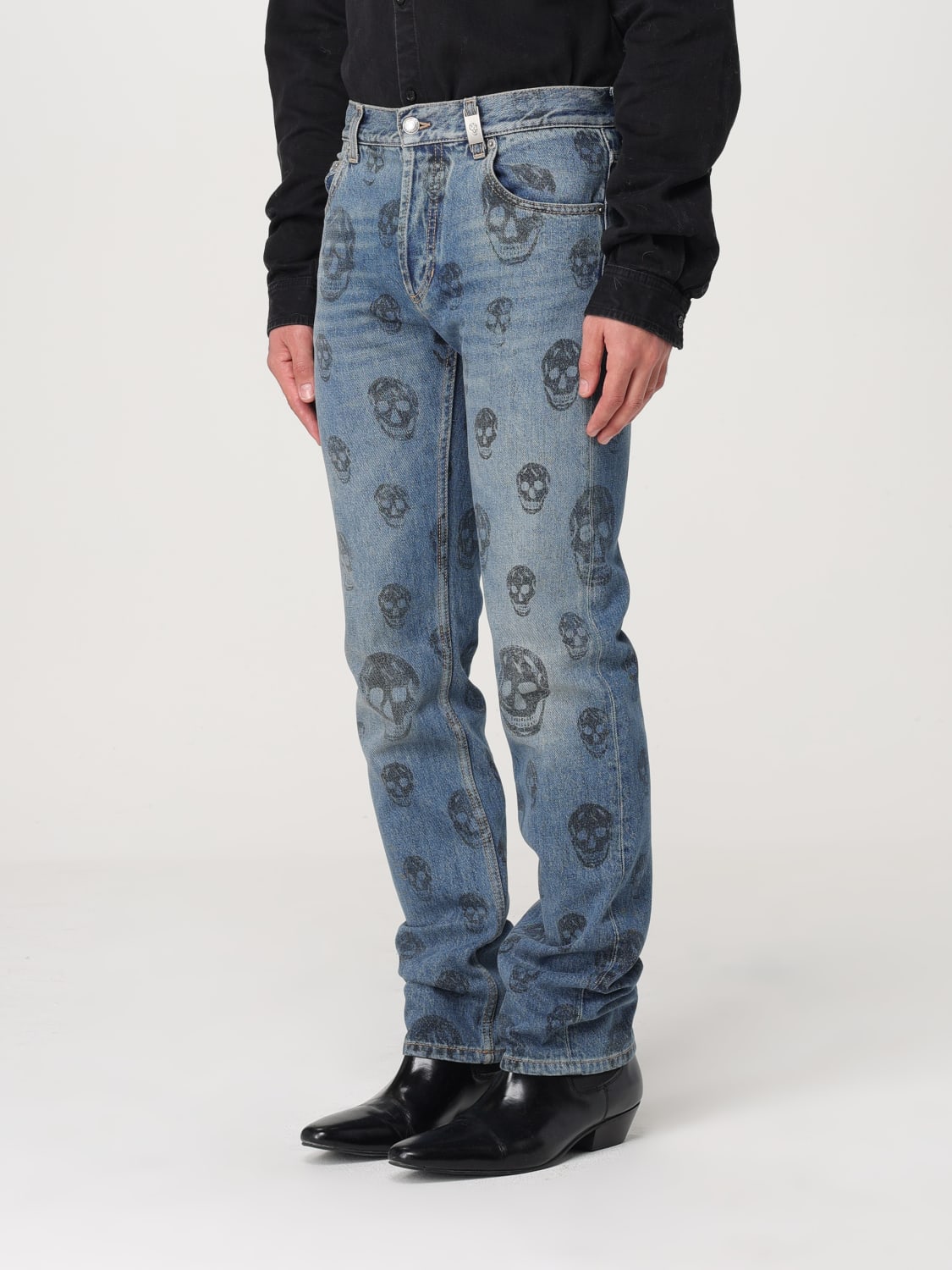 ALEXANDER MCQUEEN JEANS: Jeans men Alexander McQueen, Blue - Img 3