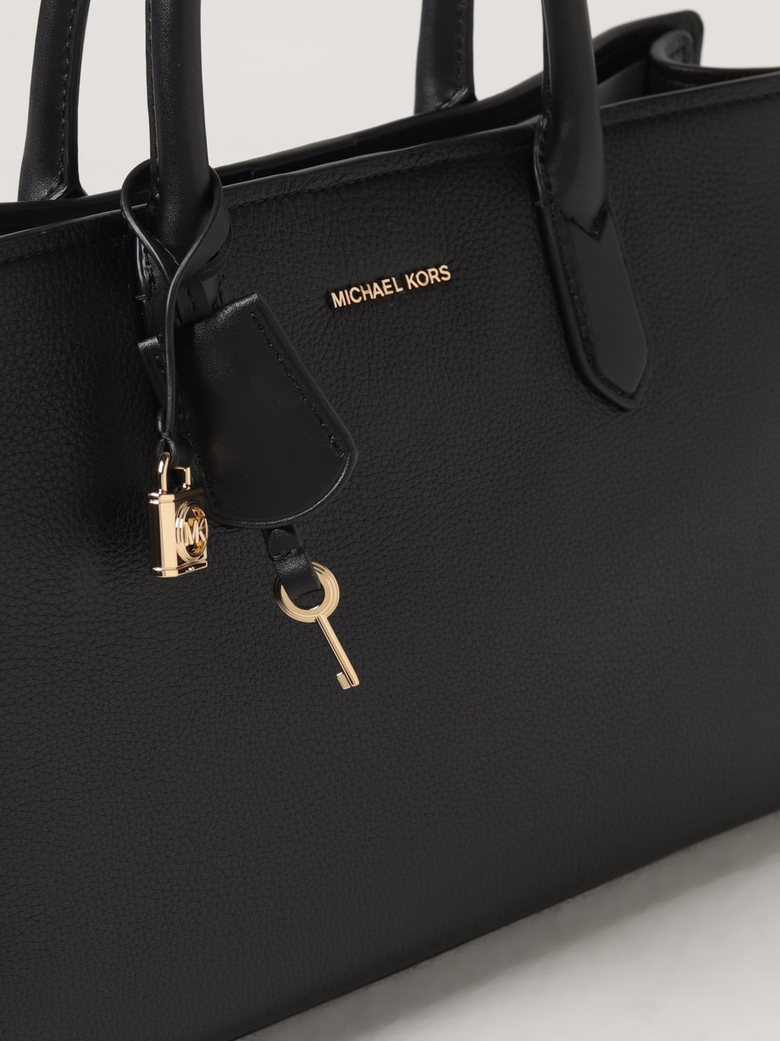 MICHAEL KORS BORSA A MANO: Borsa Scarlett Michael Kors in pelle , Nero - Img 3