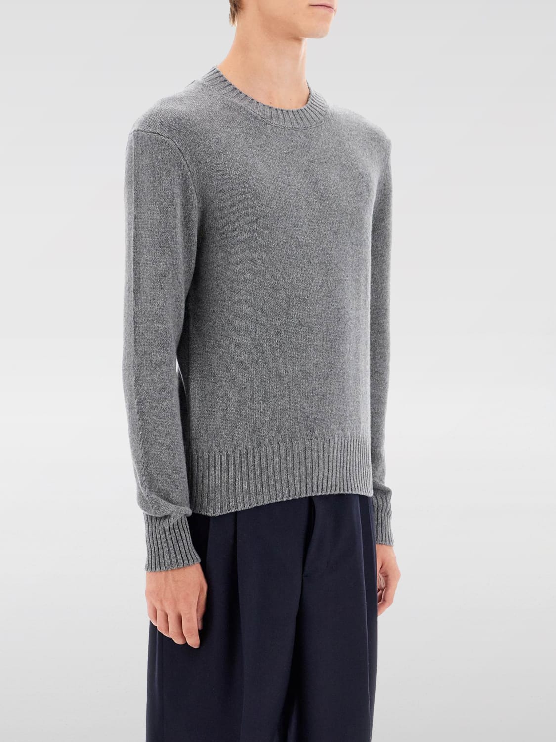 AMI PARIS SWEATER: Sweater men Ami Paris, Grey - Img 1