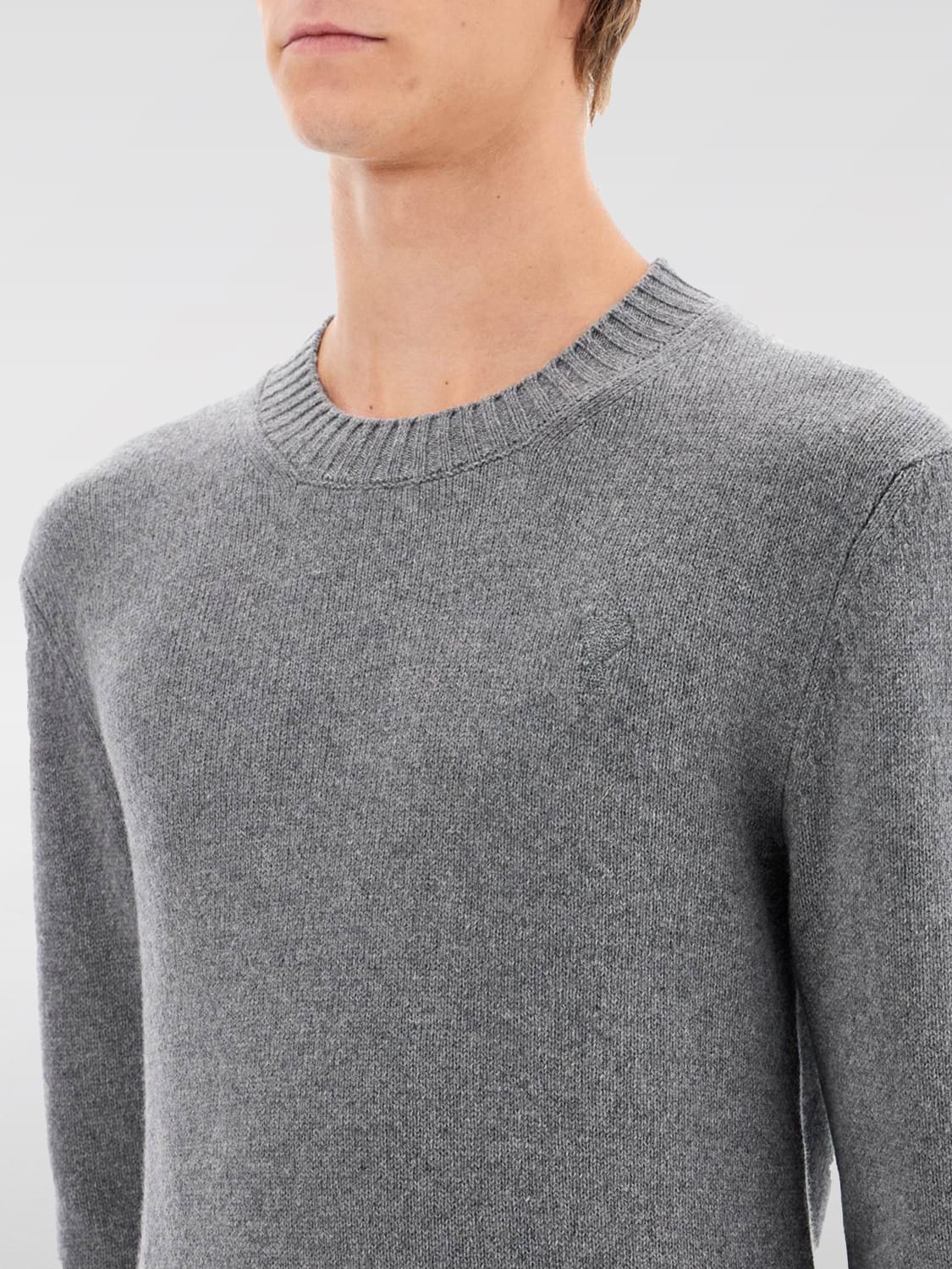 AMI PARIS SWEATER: Sweater men Ami Paris, Grey - Img 3