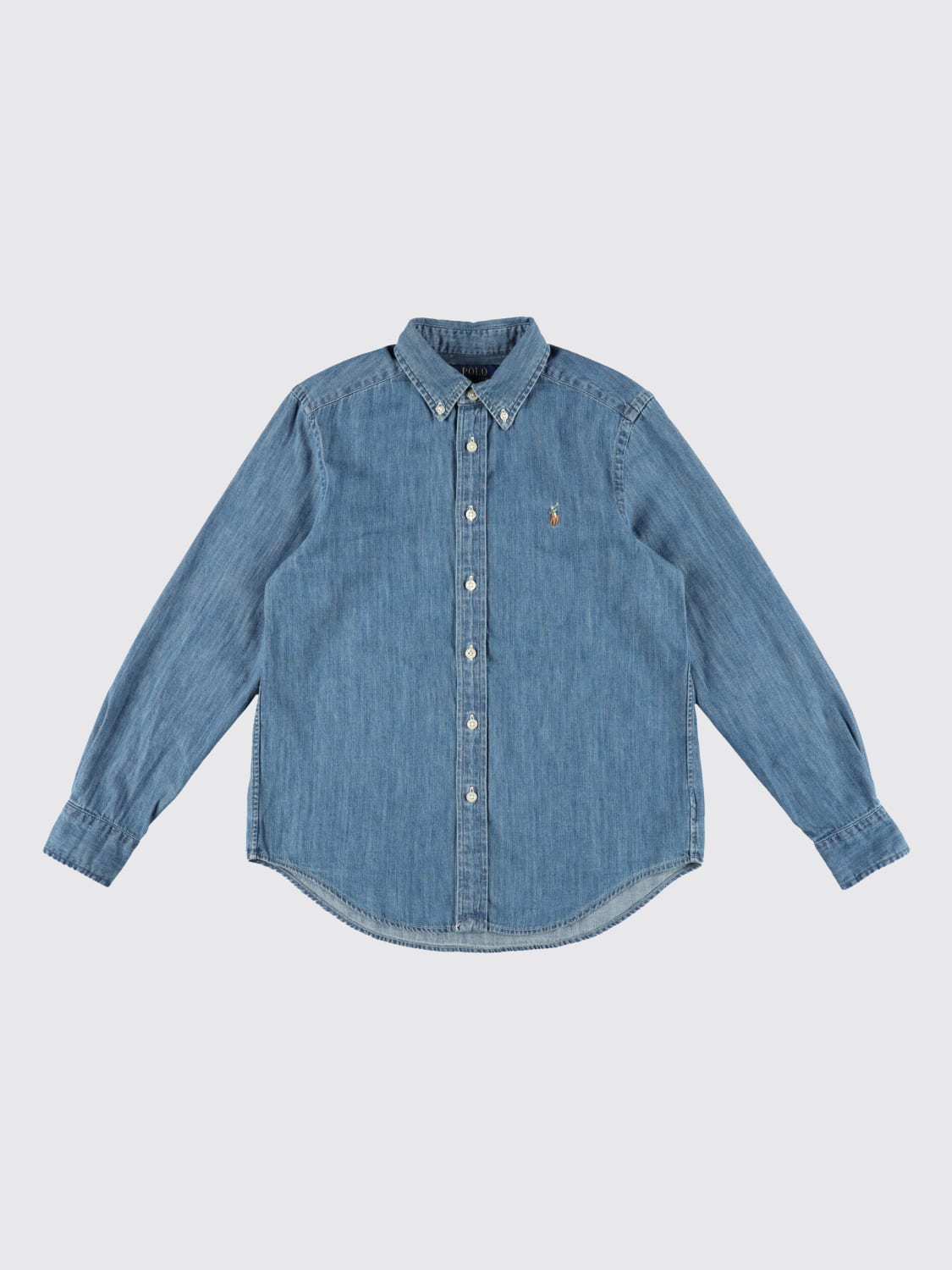 POLO RALPH LAUREN SHIRT: Shirt kids Polo Ralph Lauren, Blue - Img 1