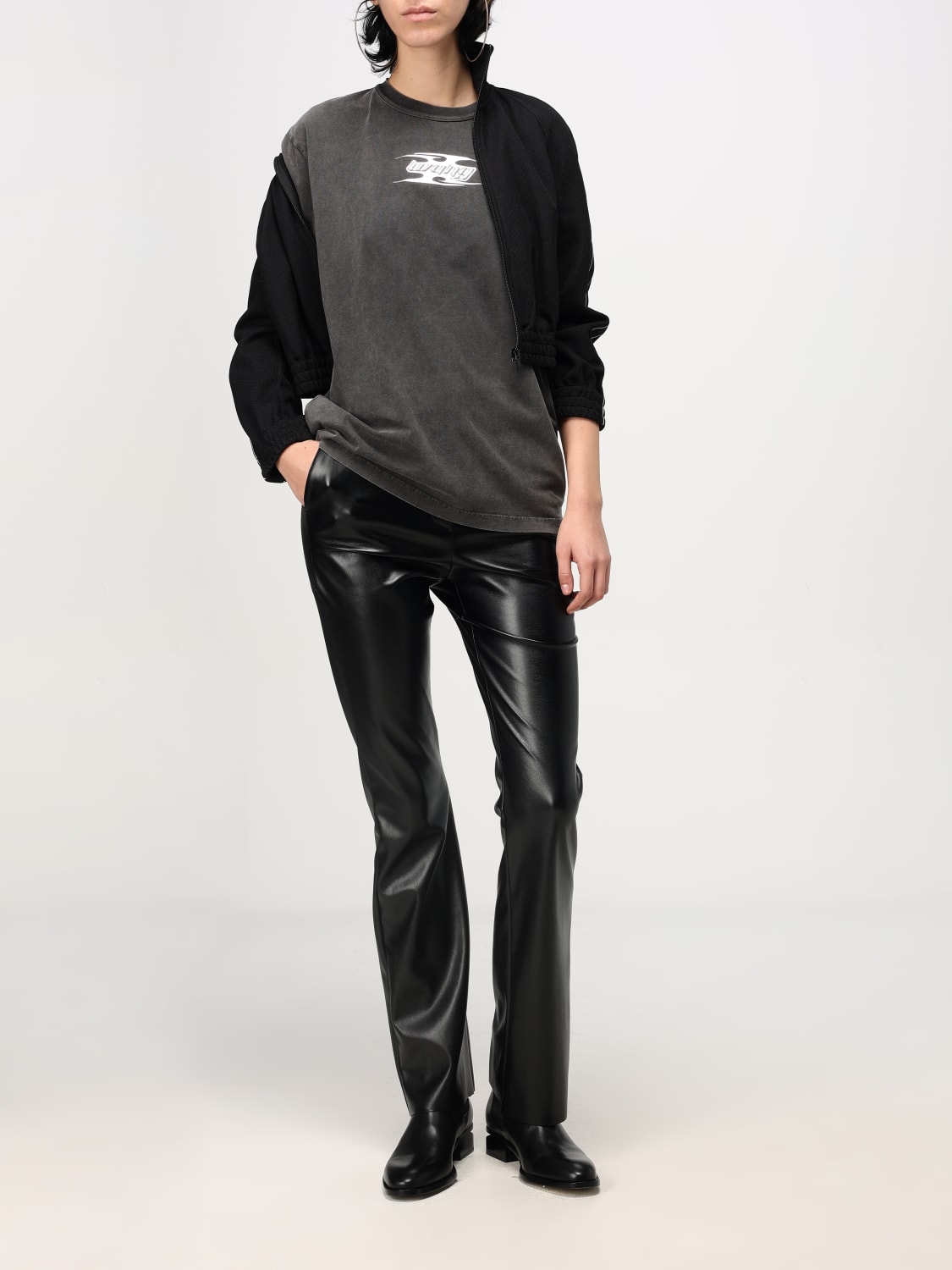 ALEXANDER WANG T-SHIRT: Top femme Alexander Wang, Marron - Img 2
