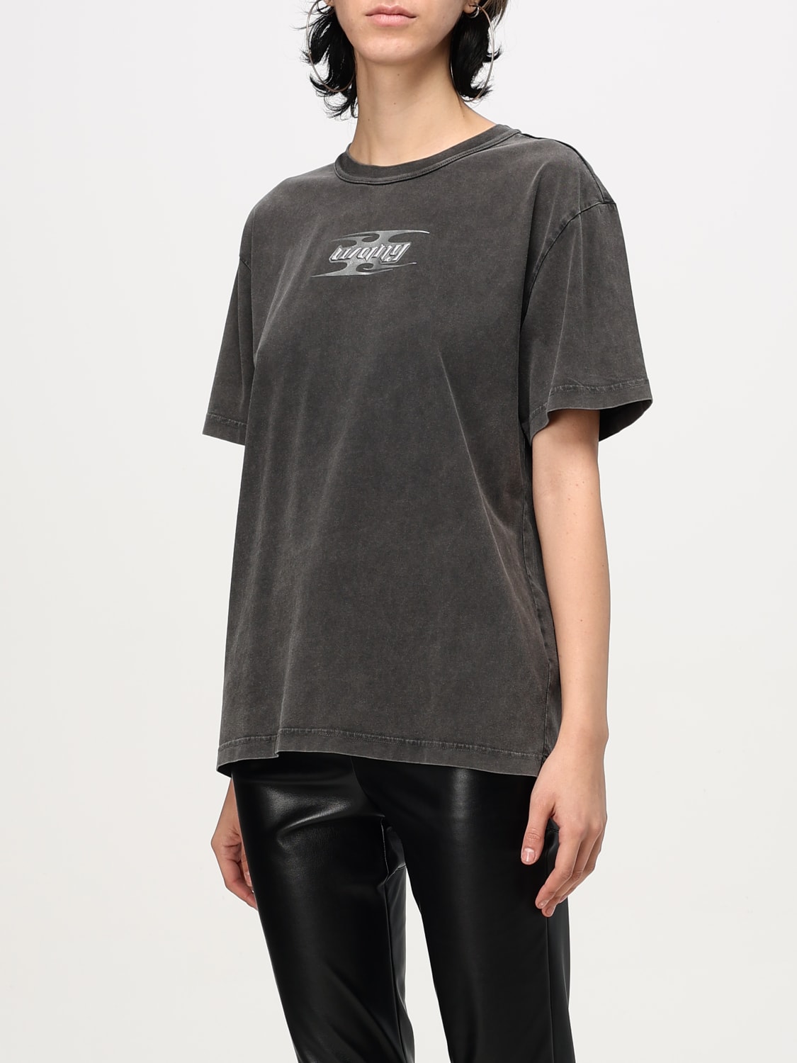 ALEXANDER WANG T-SHIRT: Top femme Alexander Wang, Marron - Img 4