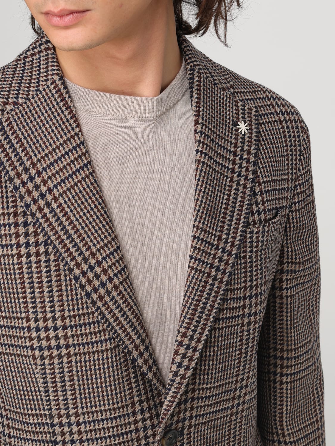 MANUEL RITZ BLAZER: Blazer men Manuel Ritz, Beige - Img 4