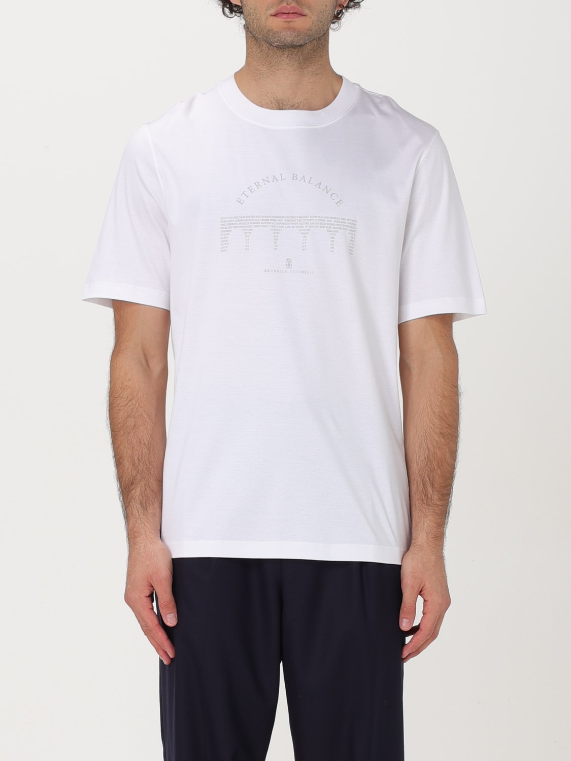 BRUNELLO CUCINELLI T-SHIRT: T-shirt men Brunello Cucinelli, White - Img 1