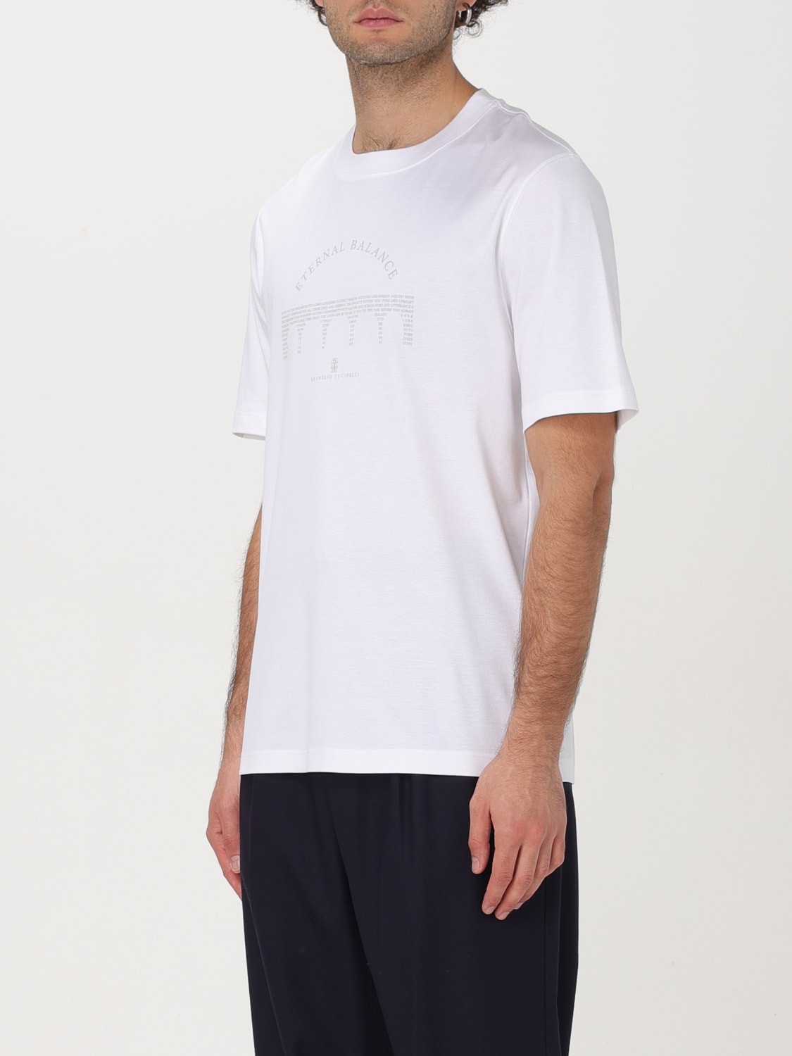 BRUNELLO CUCINELLI T-SHIRT: T-shirt men Brunello Cucinelli, White - Img 4