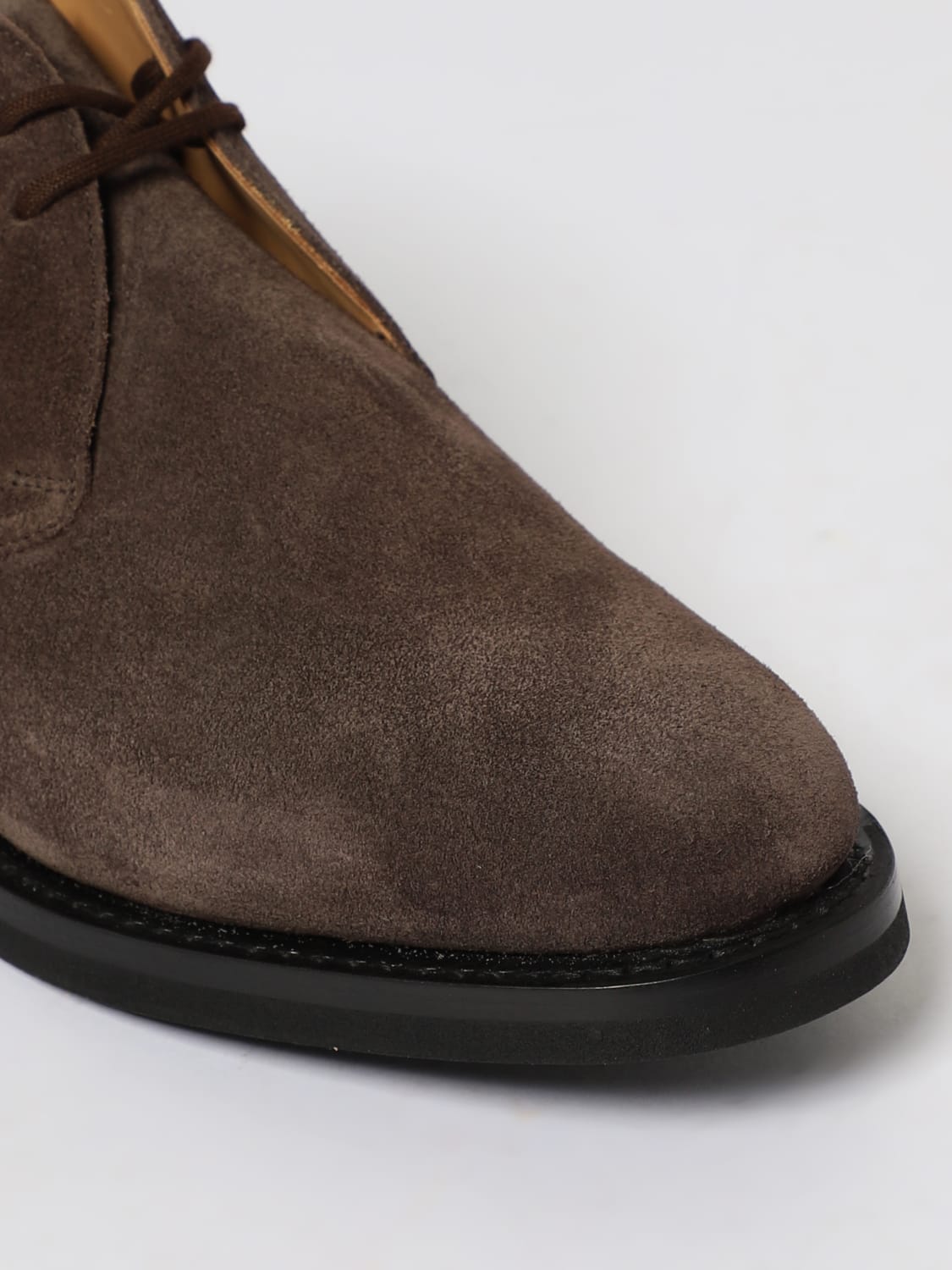 CHURCH'S STIVALETTI: Polacchino Church's in camoscio , Marrone - Img 4