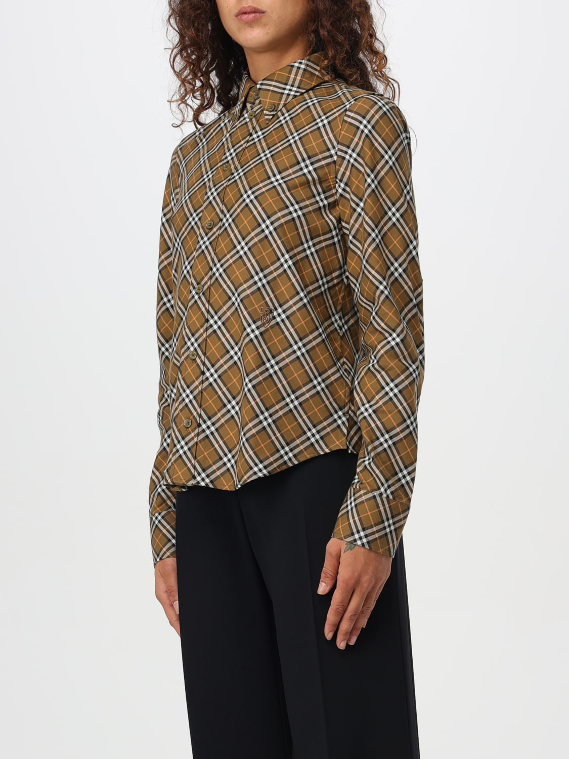 BURBERRY SHIRT: Shirt woman Burberry, Brown - Img 4