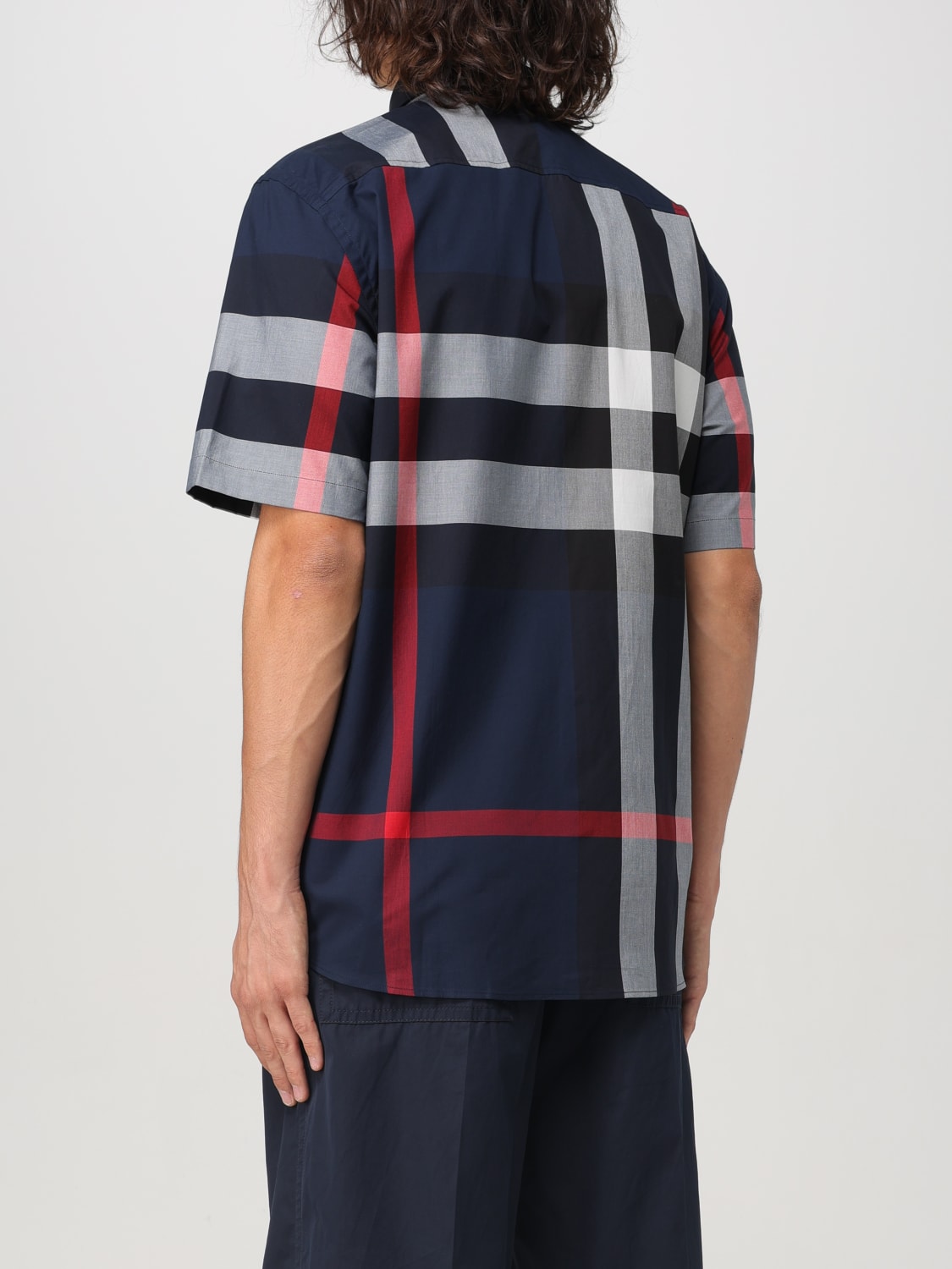 BURBERRY SHIRT: Shirt men Burberry, Blue - Img 3