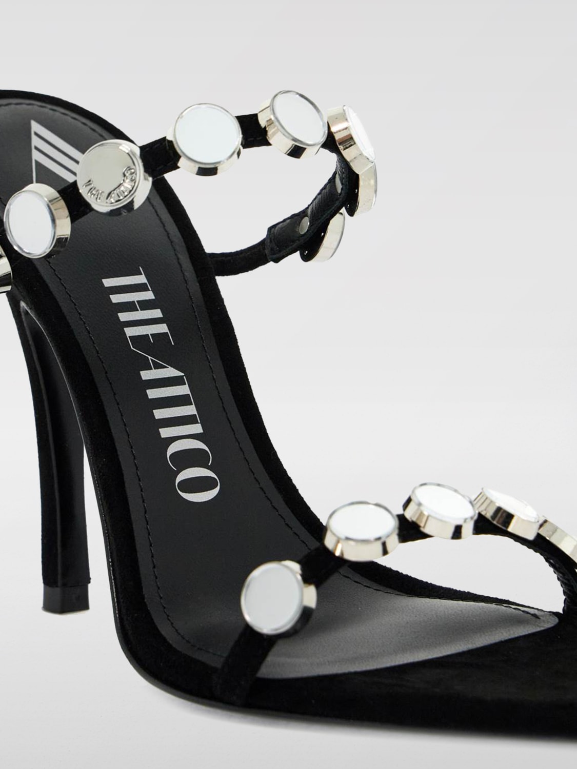 THE ATTICO HEELED SANDALS: Heeled sandals woman The Attico, Black - Img 4