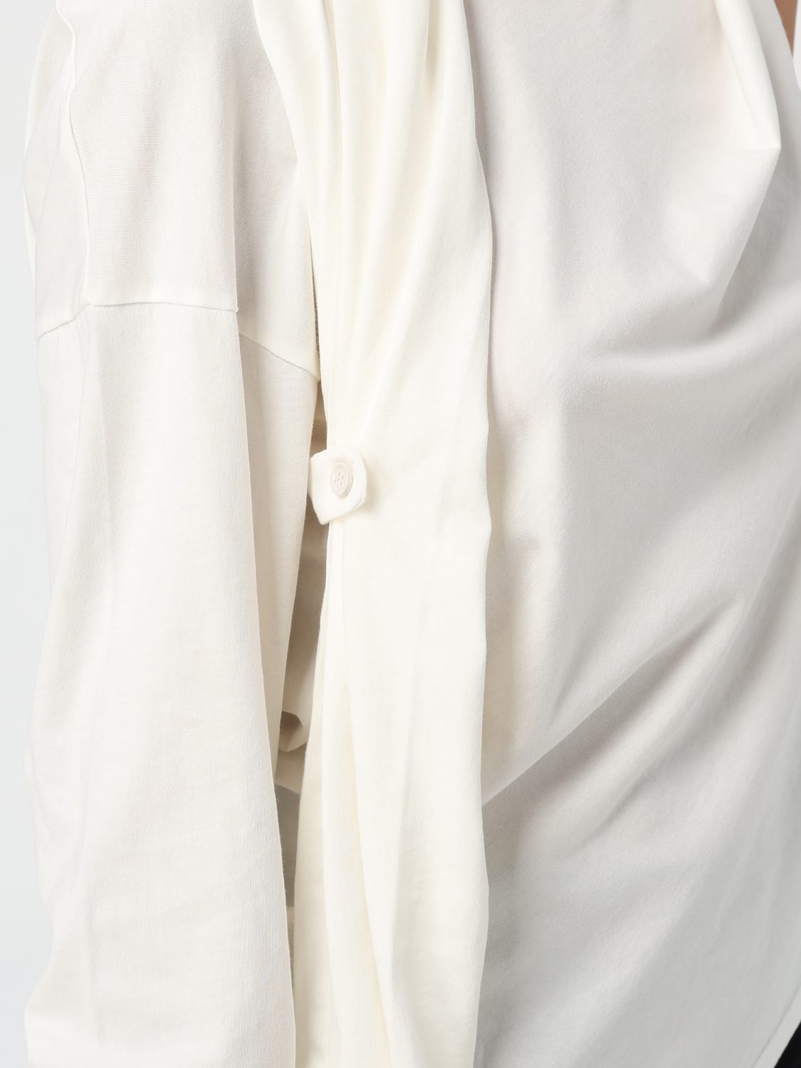 COURRÈGES T-SHIRTS: T-shirt Courrèges in cotone con spalla scoperta, Bianco - Img 5