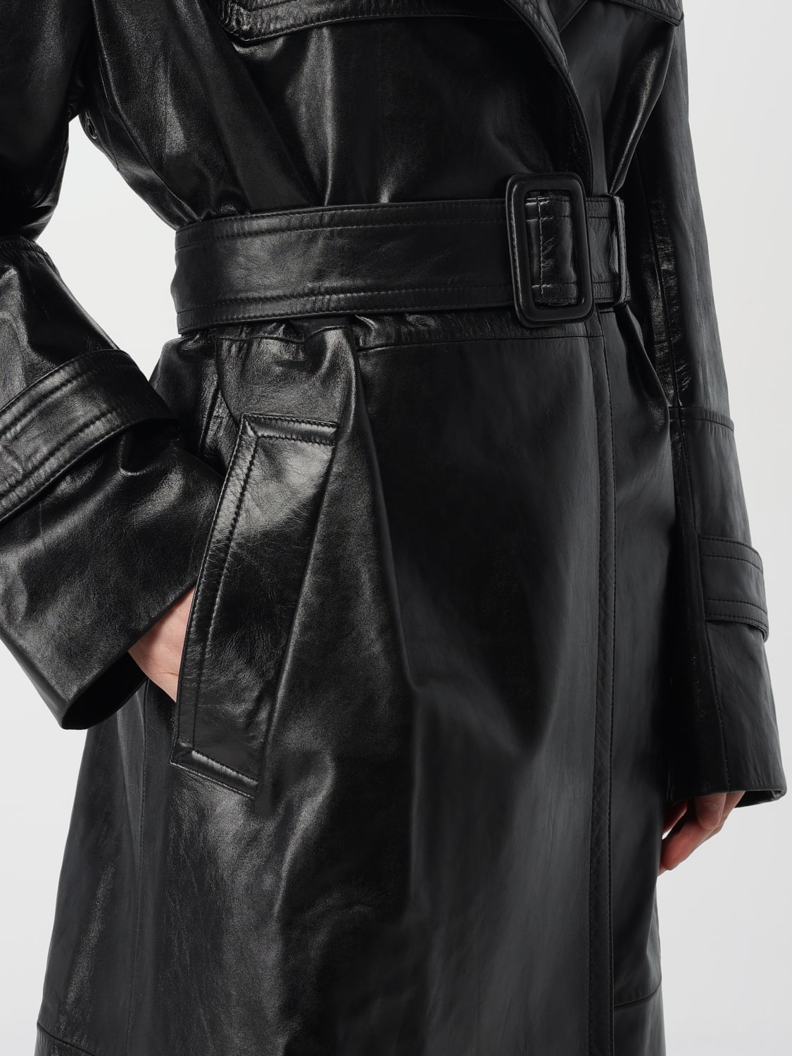 SPORTMAX: Coat woman - Black | Sportmax coat 2422476013600