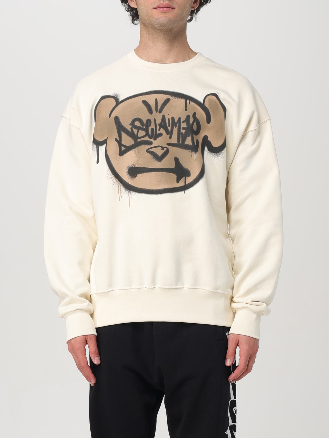 DISCLAIMER SWEATSHIRT: Sweatshirt men Disclaimer, Milk - Img 1