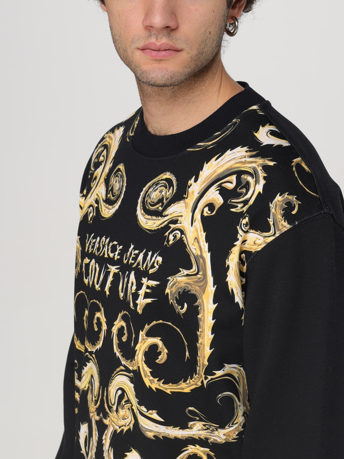 VERSACE JEANS COUTURE SUDADERA: Sudadera hombre Versace Jeans Couture, Negro - Img 3