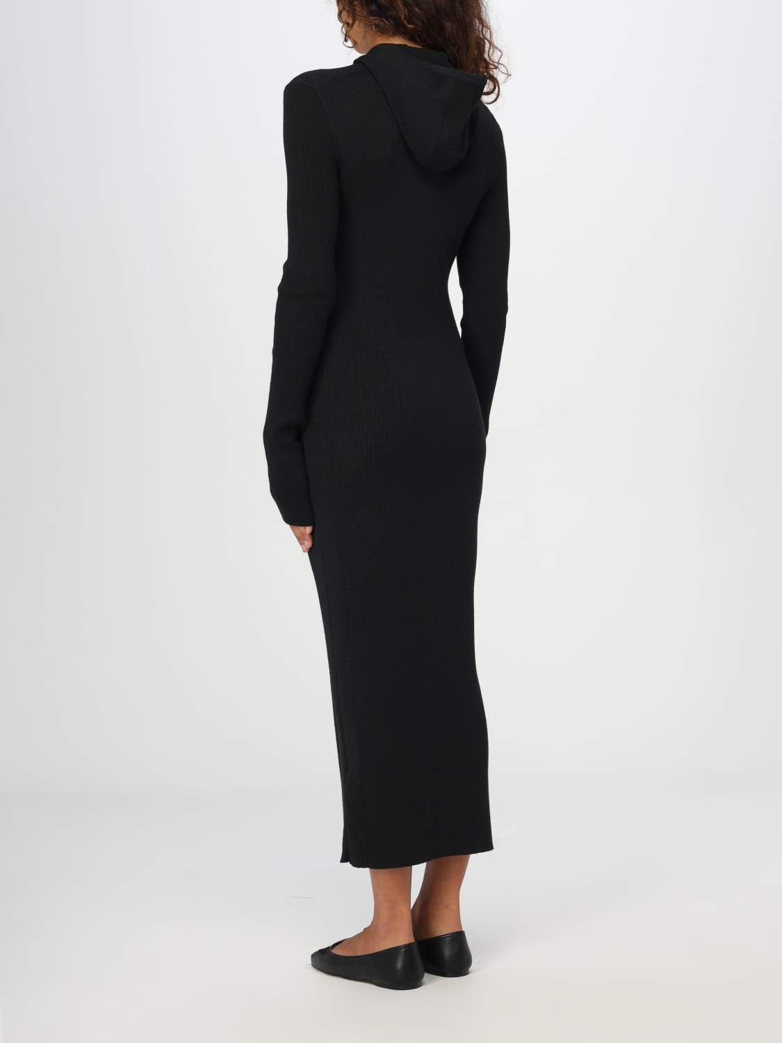 JIL SANDER ABITO: Abito Jil Sander in misto lana , Nero - Img 2