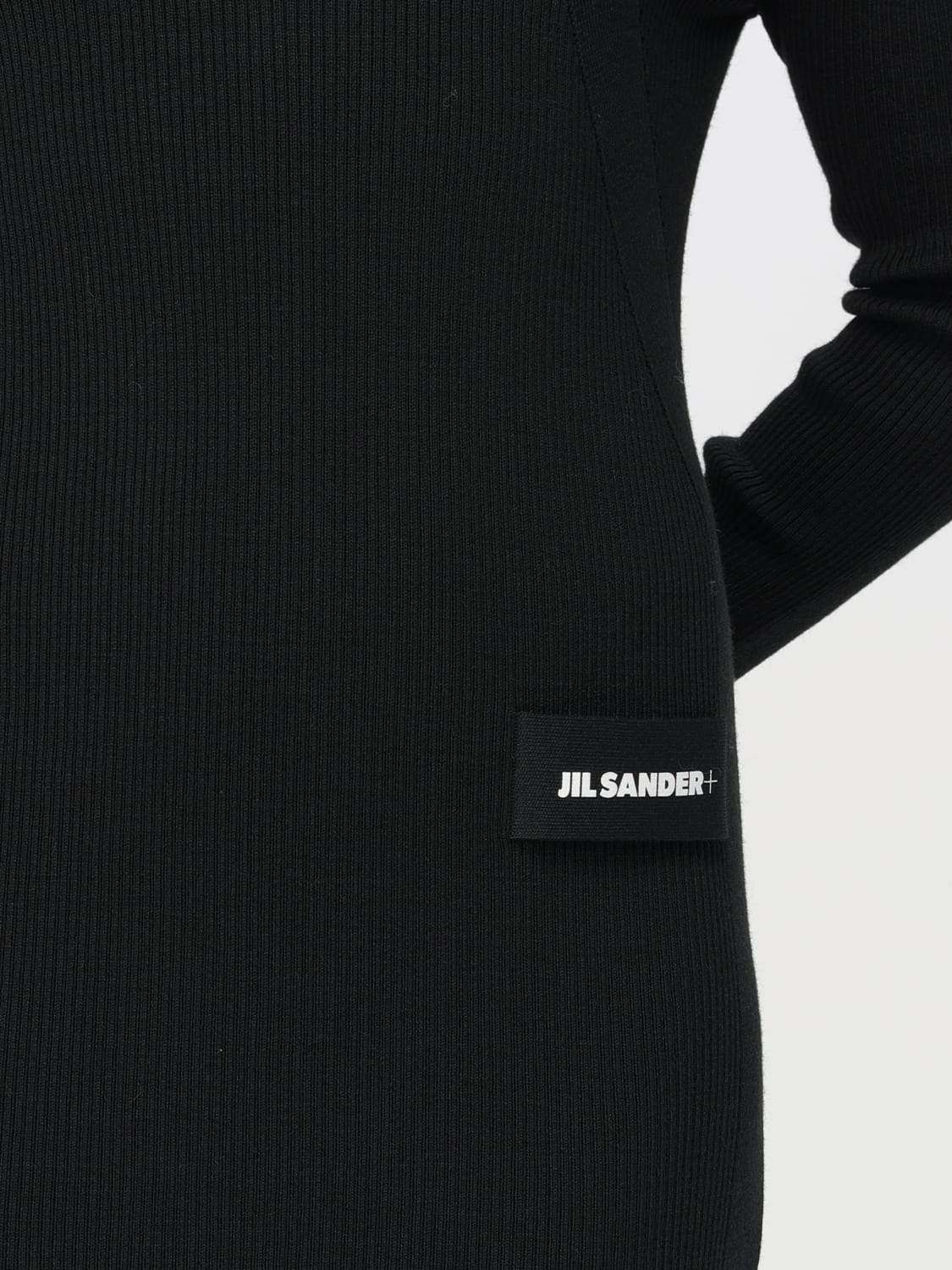 JIL SANDER ABITO: Abito Jil Sander in misto lana , Nero - Img 4