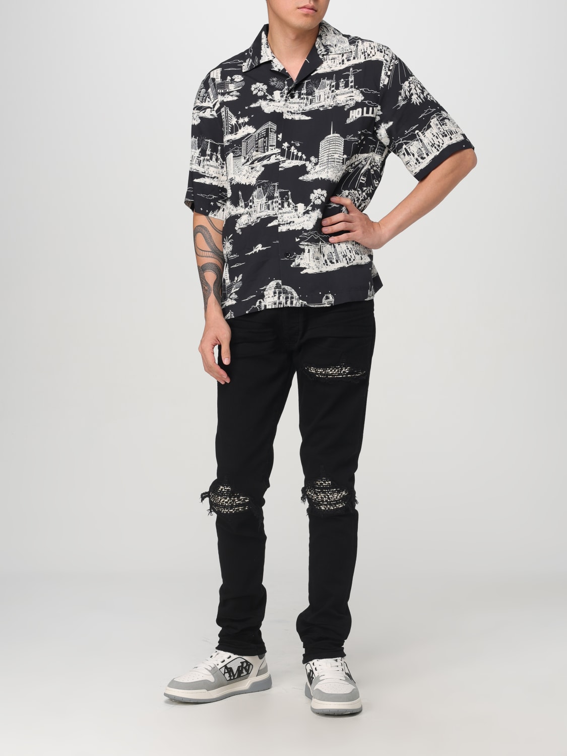 AMIRI CAMISA: Camisa hombre Amiri, Negro - Img 2