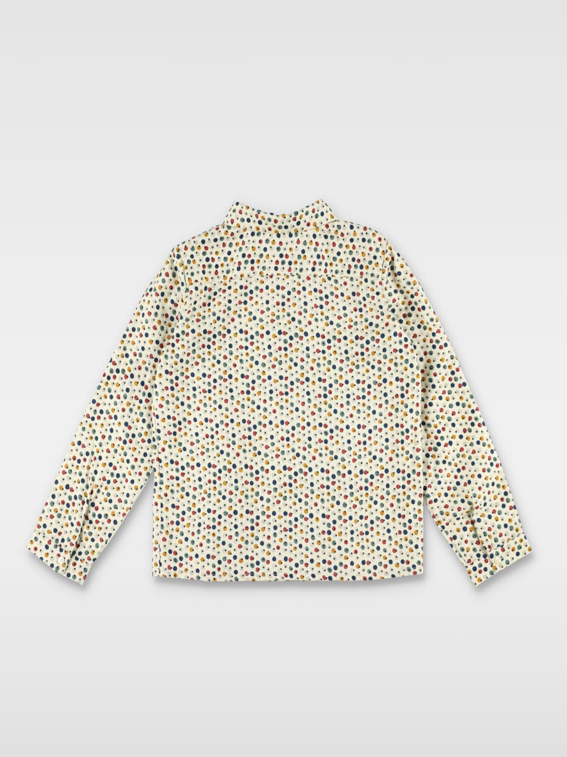 BONPOINT TOP: Camicia Bonpoint in misto cotone con stampa a pois multicolor, Fantasia - Img 2