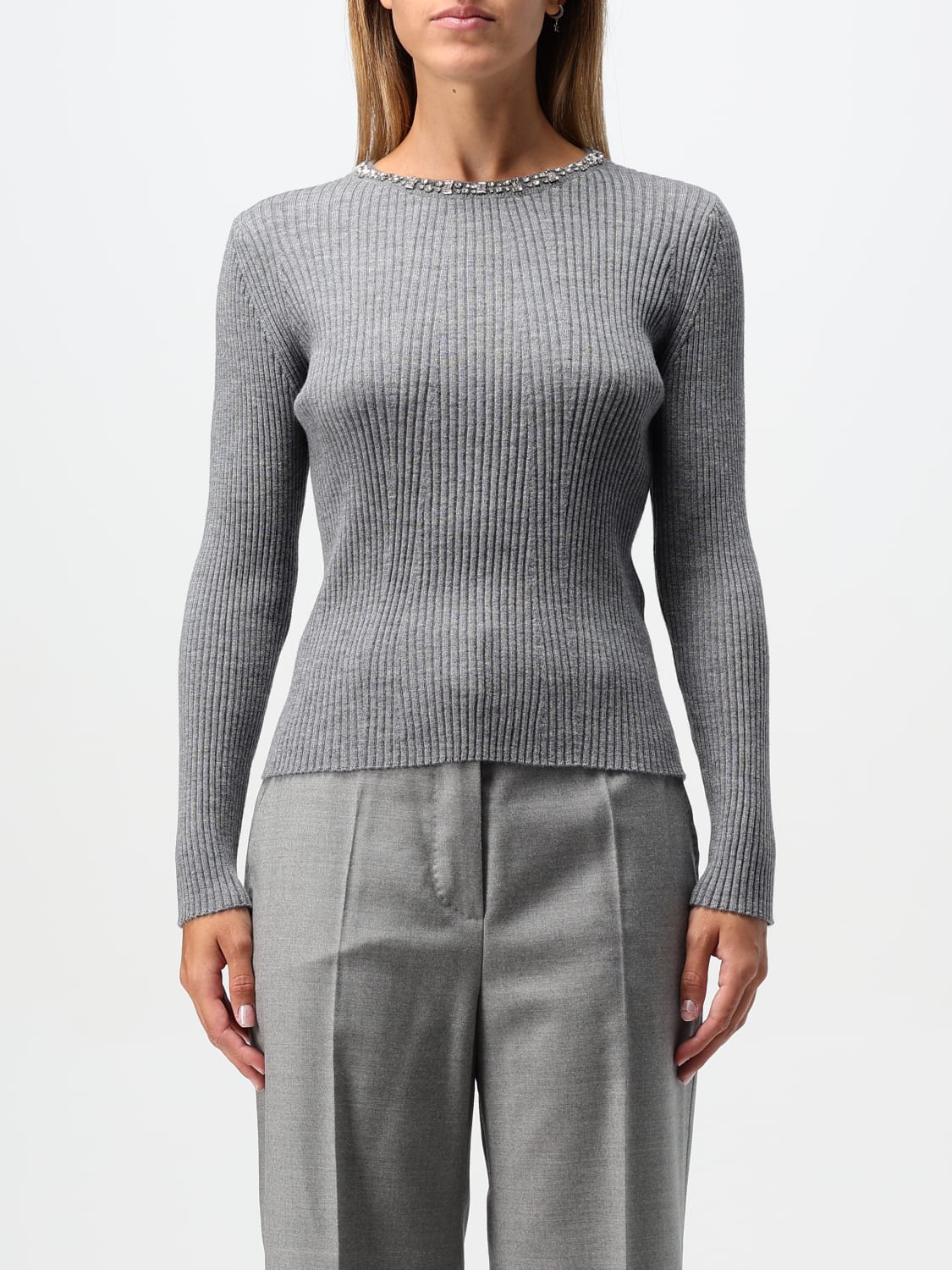 MAX MARA SWEATER: Top woman Max Mara, Grey - Img 1