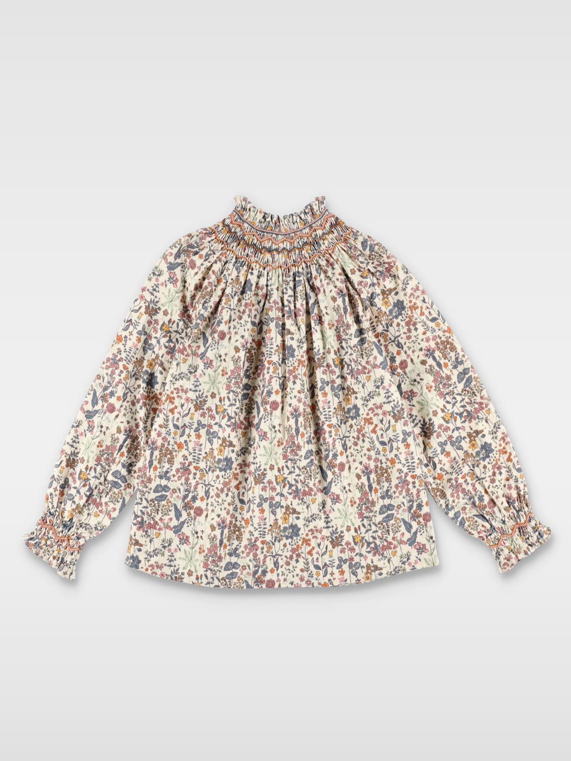 BONPOINT TOP: Blusa Bonpoint in cotone con stampa floreale , Fantasia - Img 2