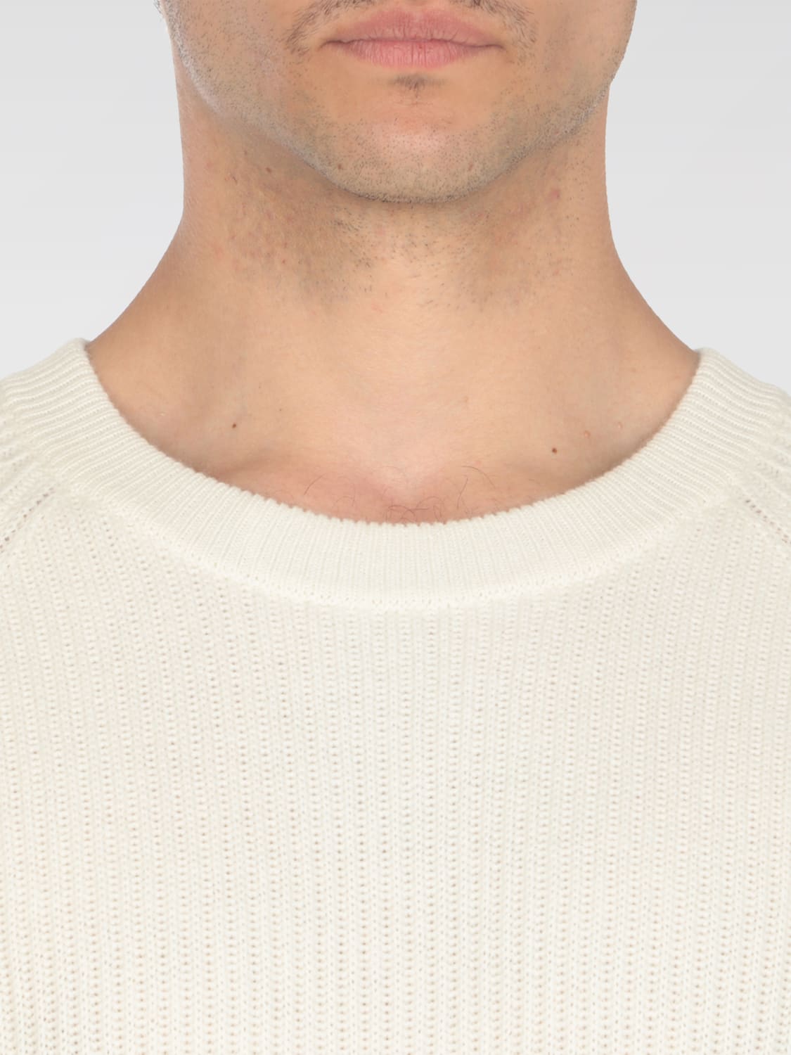 BRUNELLO CUCINELLI SWEATER: Sweater men Brunello Cucinelli, Ivory - Img 3