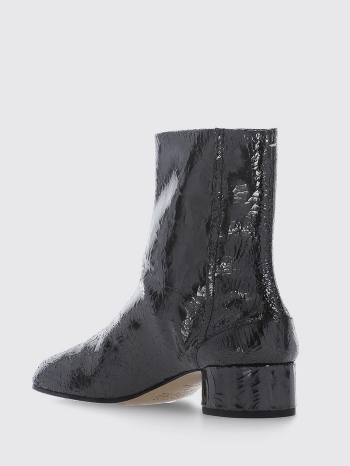 MAISON MARGIELA FLAT ANKLE BOOTS: Boots woman Maison Margiela, Black - Img 3