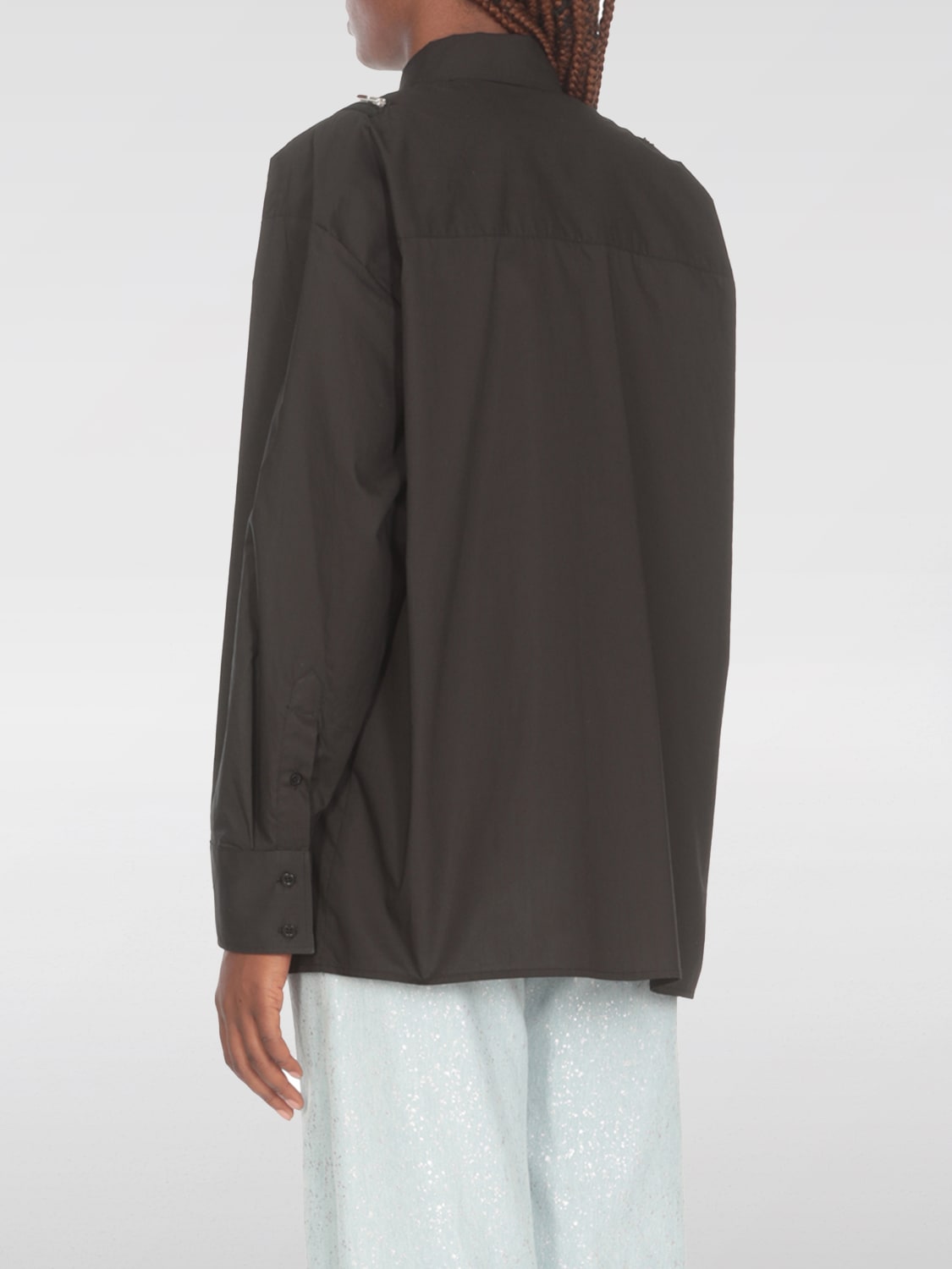 MSGM SHIRT: Shirt woman MSGM, Black - Img 3