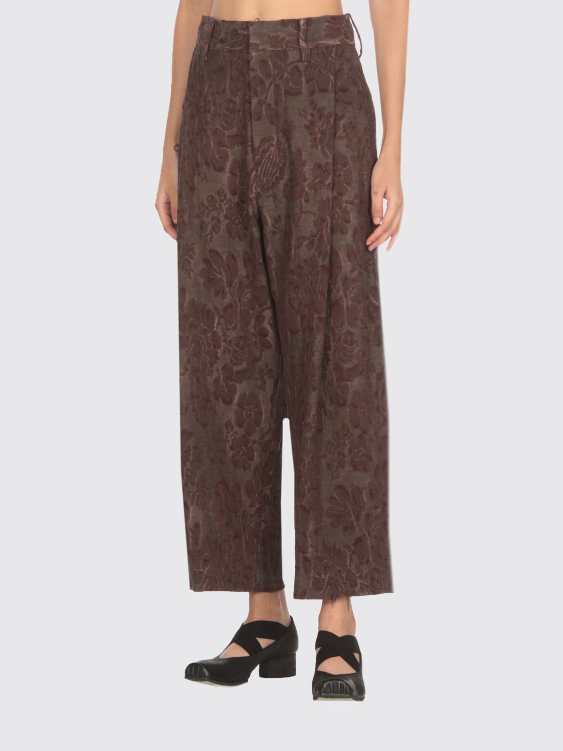 UMA WANG: Pants woman - Brown | Uma Wang pants UP3007 online UMA WANG: Pants woman - Brown | Uma Wang pants UP3007 online