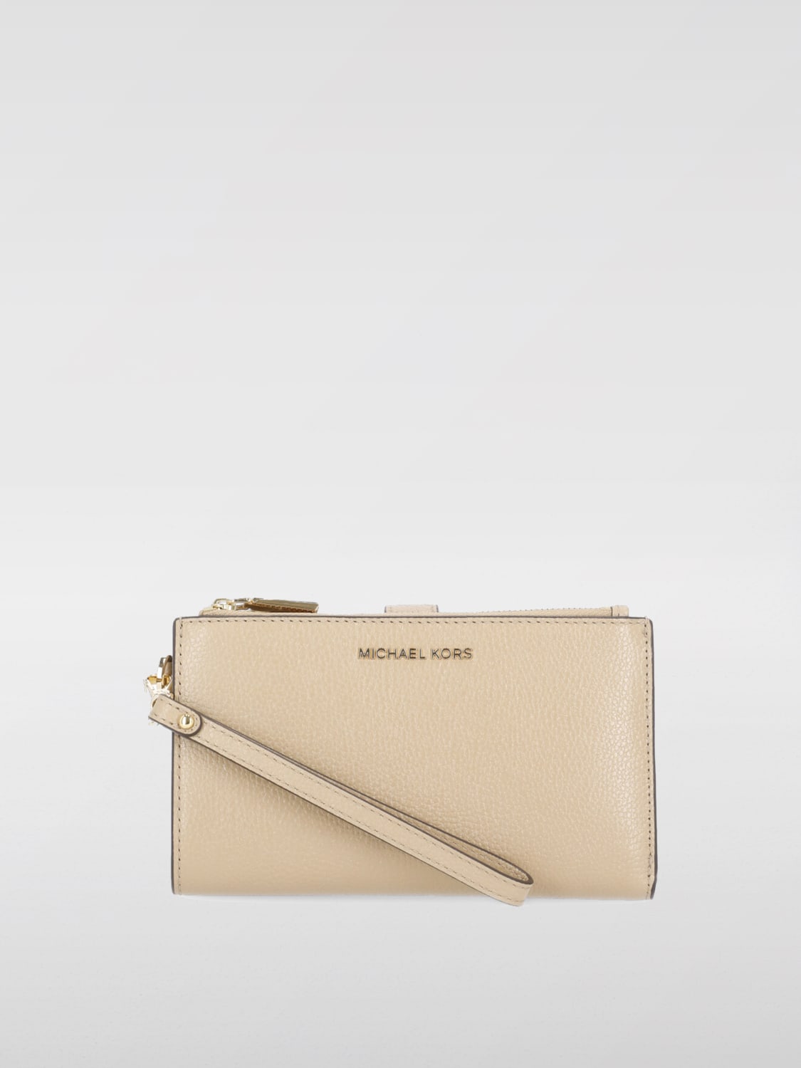 MICHAEL KORS WALLET: Mini bag woman Michael Kors, Beige - Img 1
