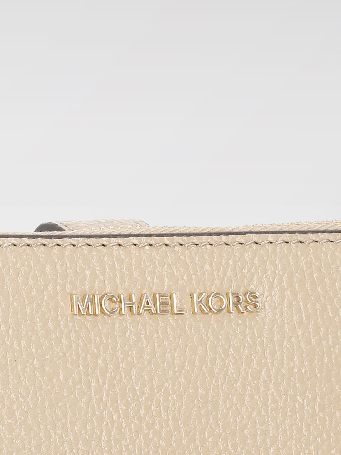 MICHAEL KORS WALLET: Mini bag woman Michael Kors, Beige - Img 3