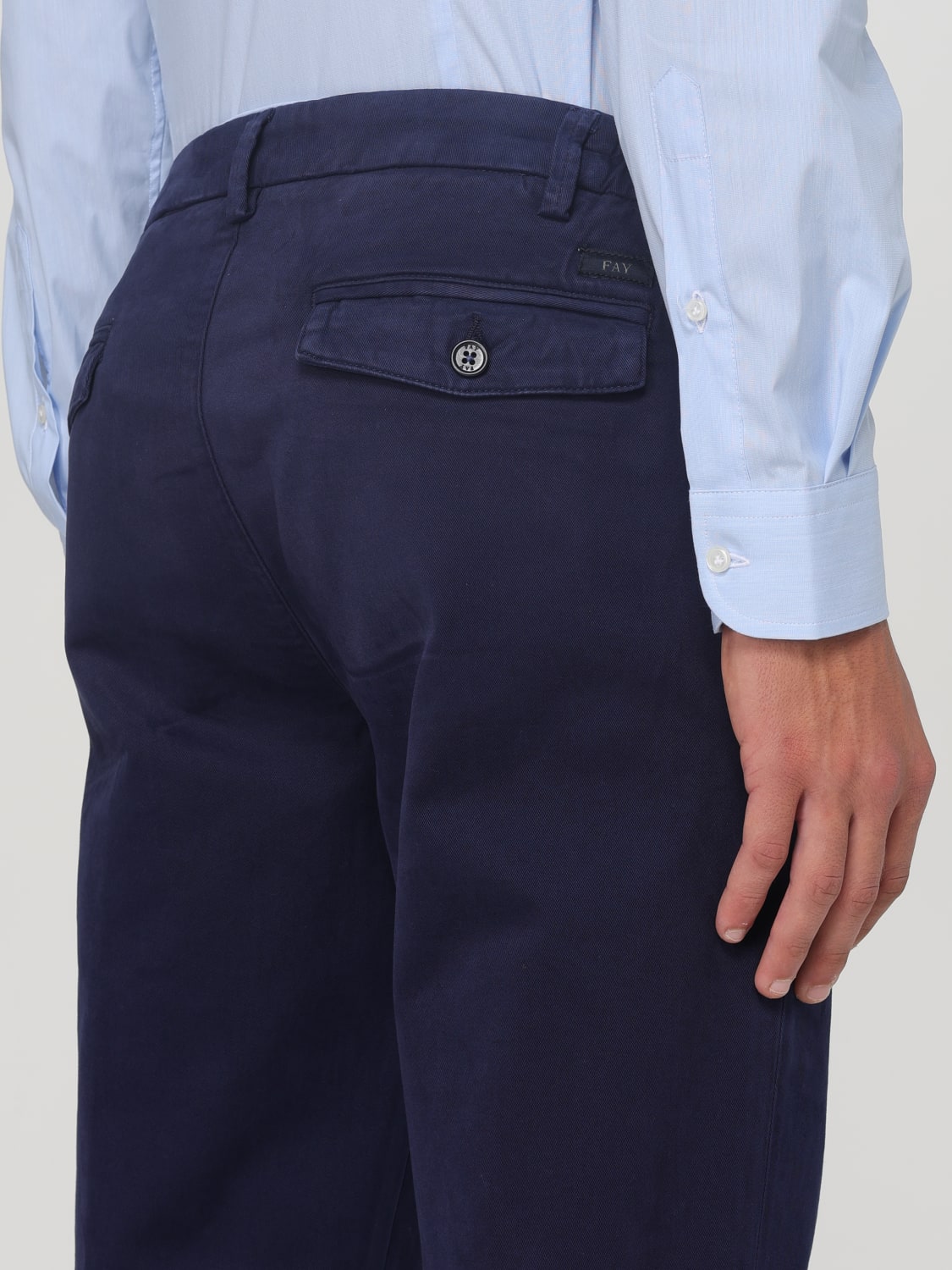 FAY PANTS: Pants men Fay, Blue - Img 3