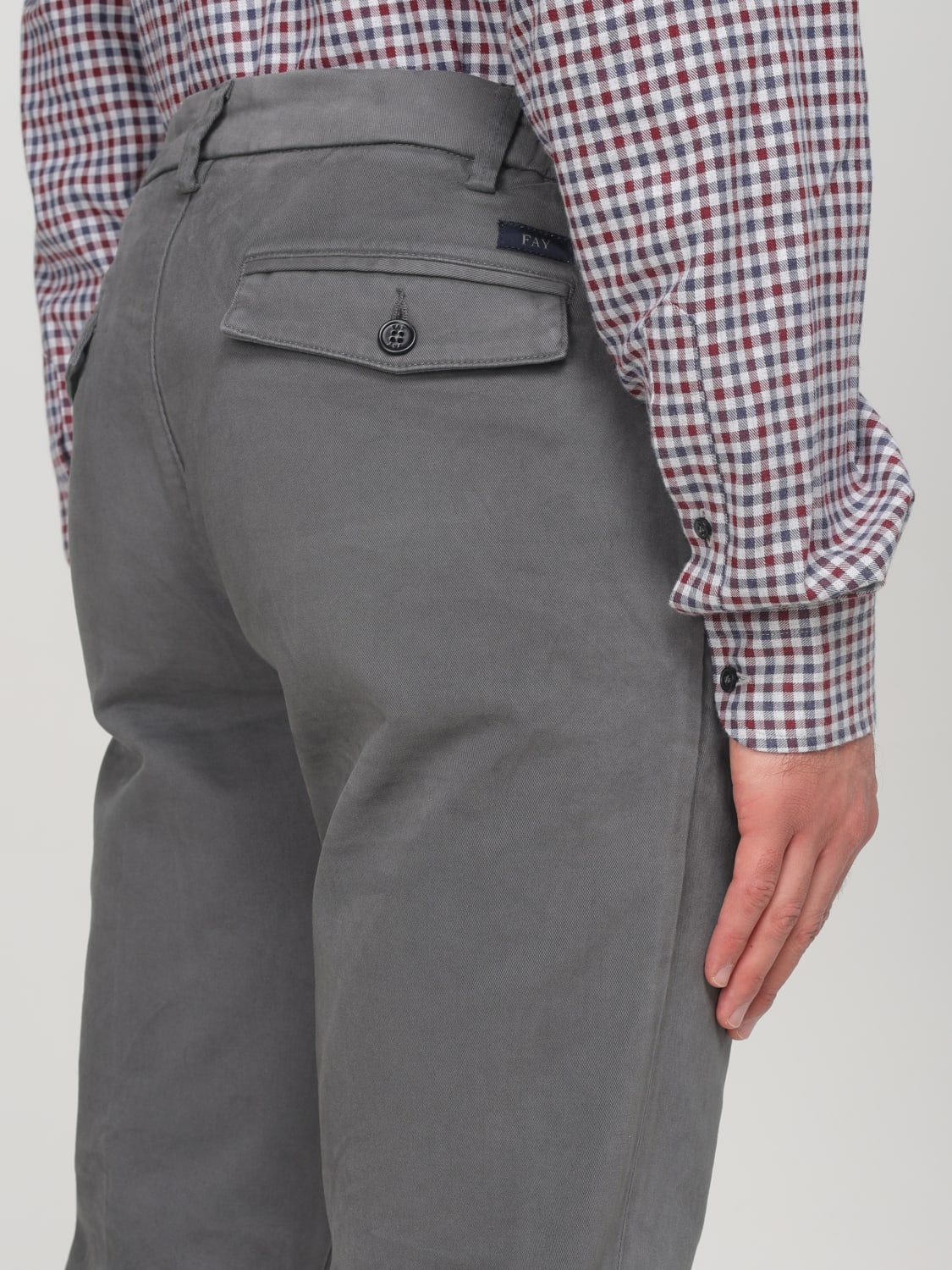 FAY PANTS: Pants men Fay, Grey - Img 3