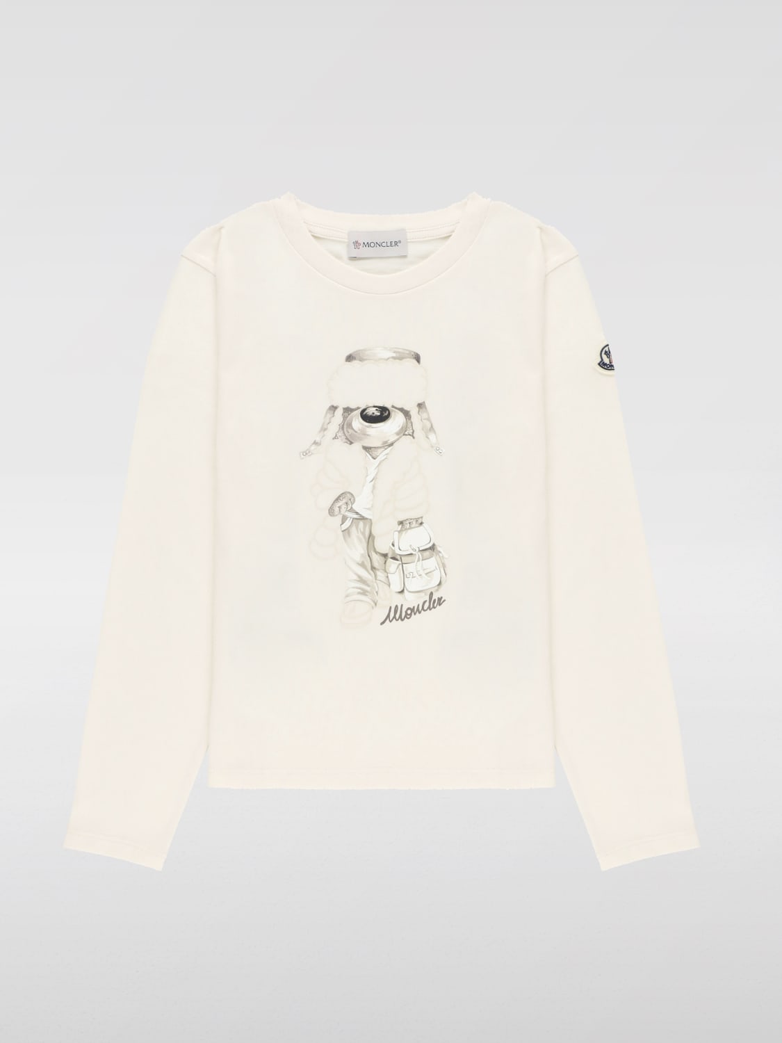 MONCLER SWEATER: Sweater kids Moncler, Ivory - Img 1