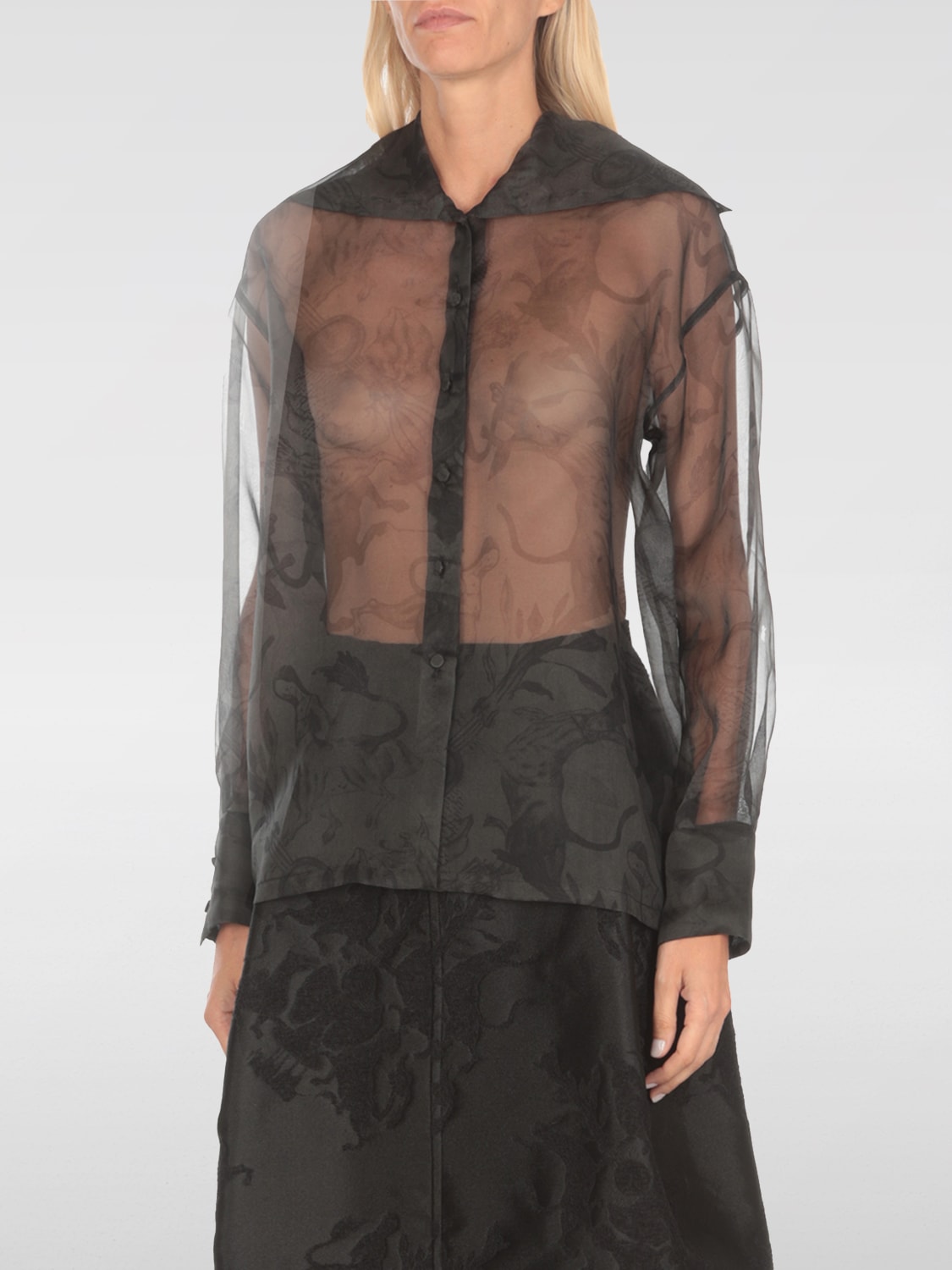 FABIANA FILIPPI CAMISA: Camisa mujer Fabiana Filippi, Negro - Img 1